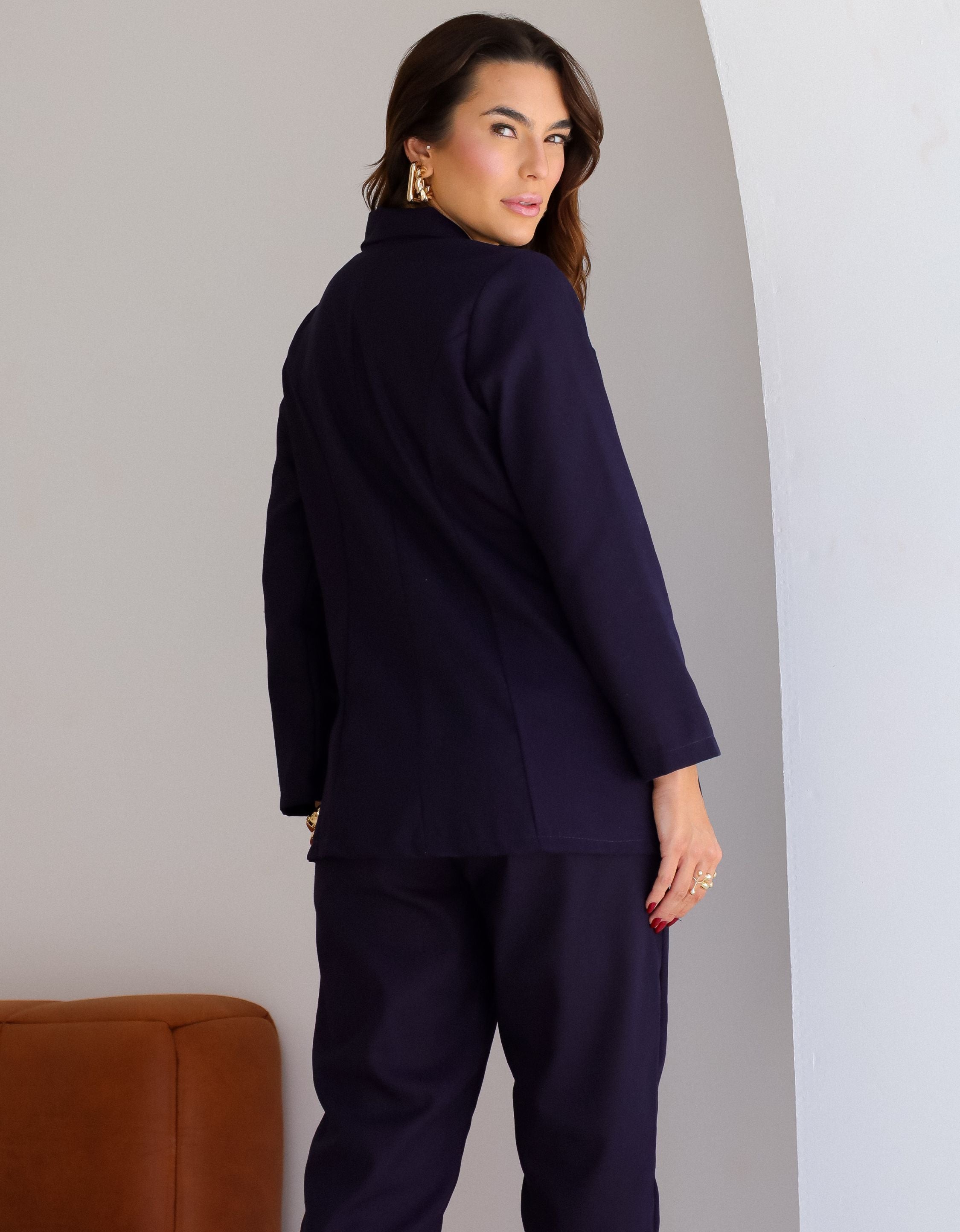 Conjunto De Alfaiataria Blazer E Calça Terninho