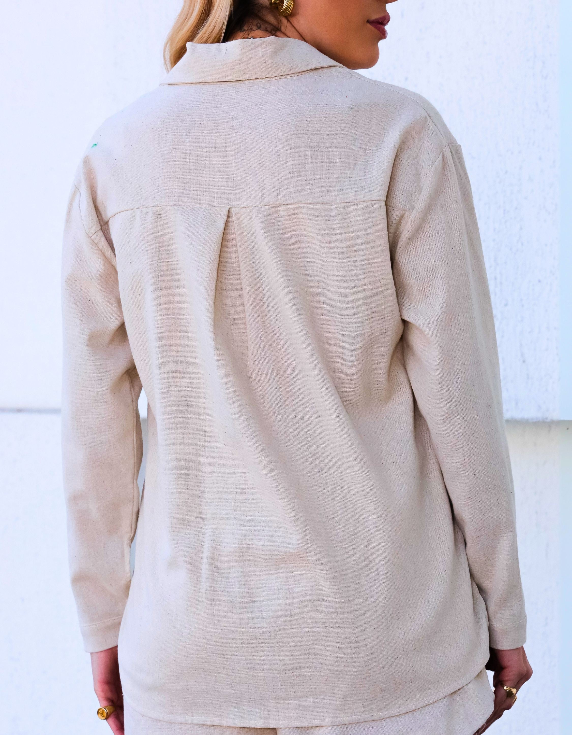 Camisa Oversized em Linho