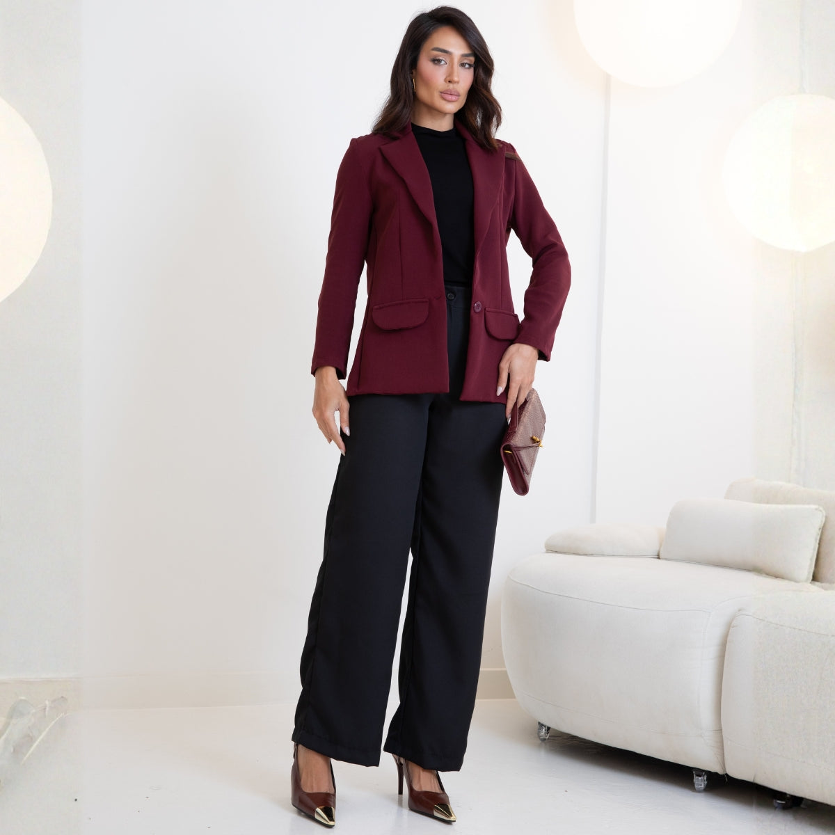Blazer Alfaiataria Slim Acinturado