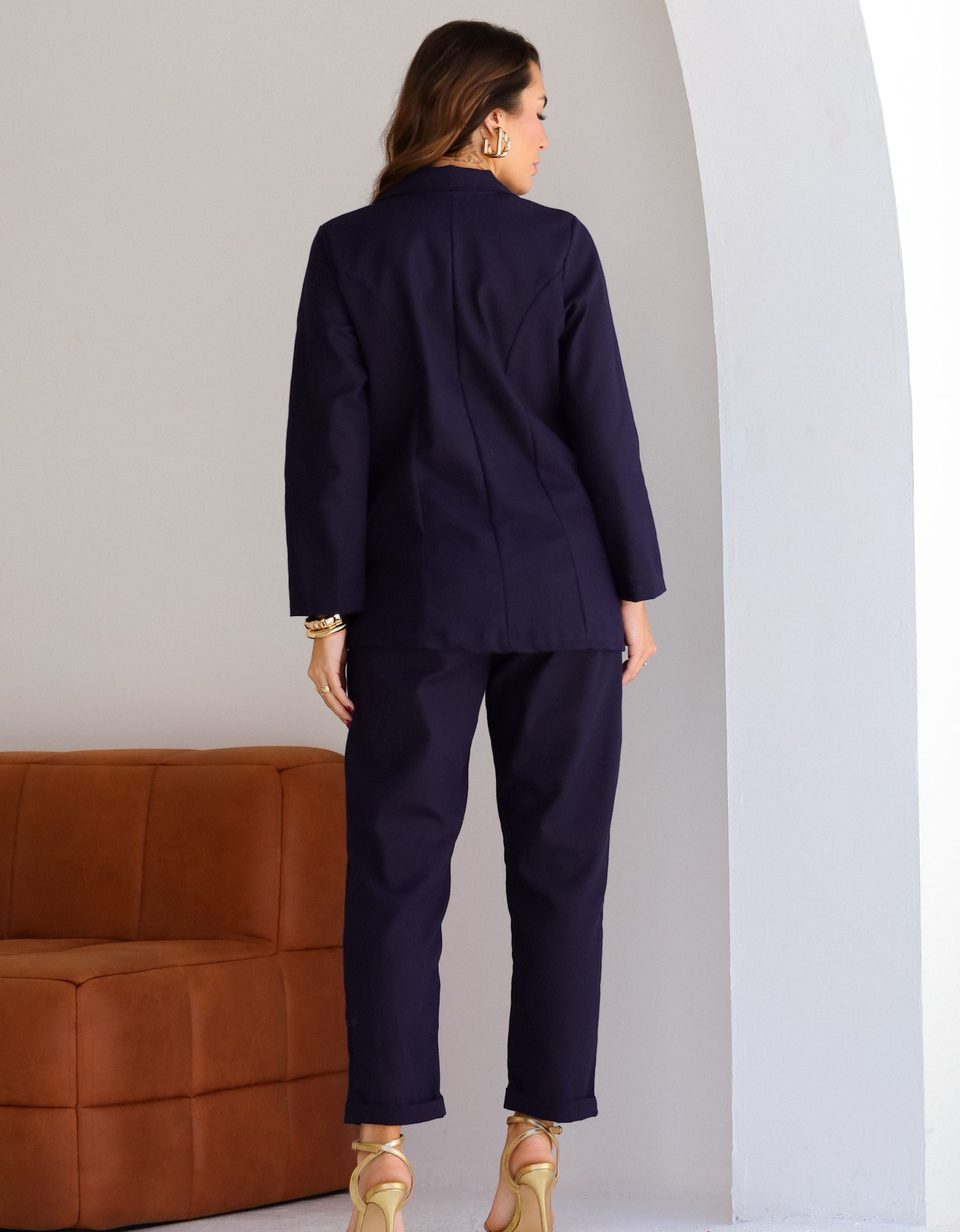 Conjunto De Alfaiataria Blazer E Calça Terninho