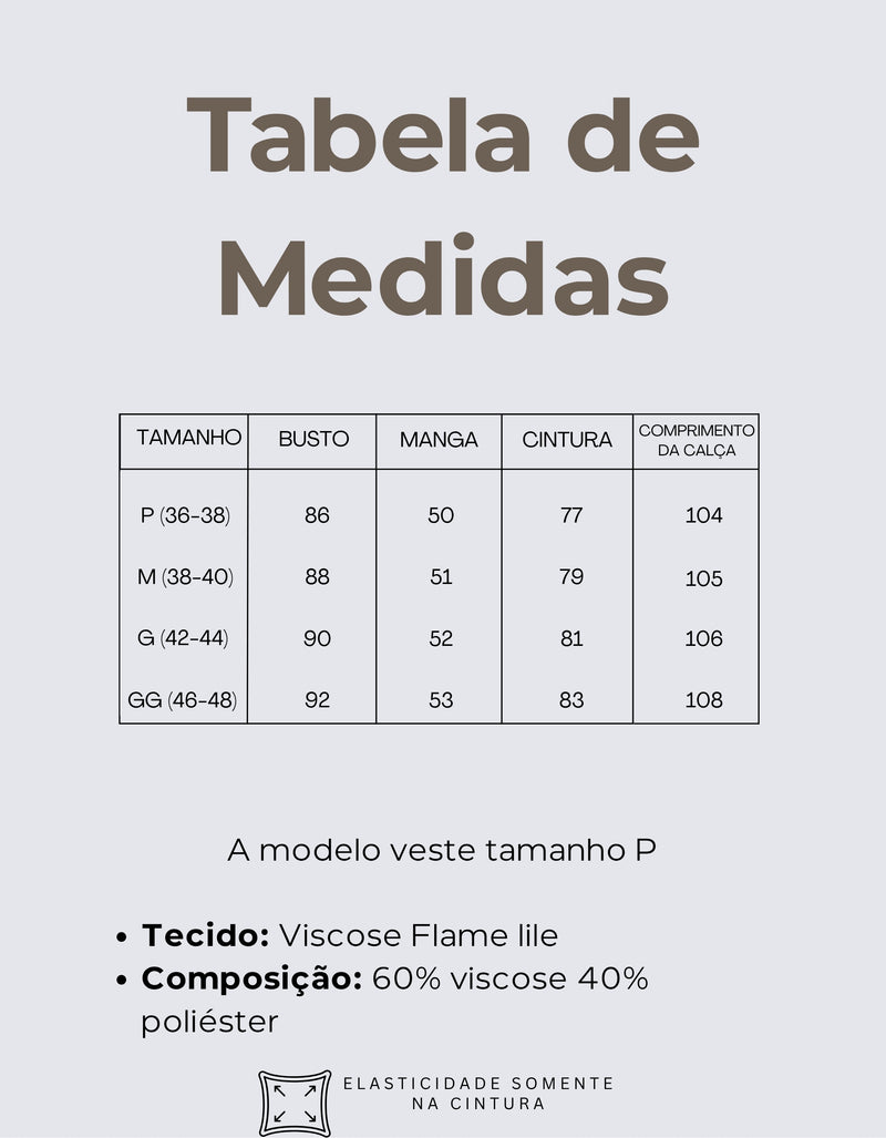 Tabela de Medidas
