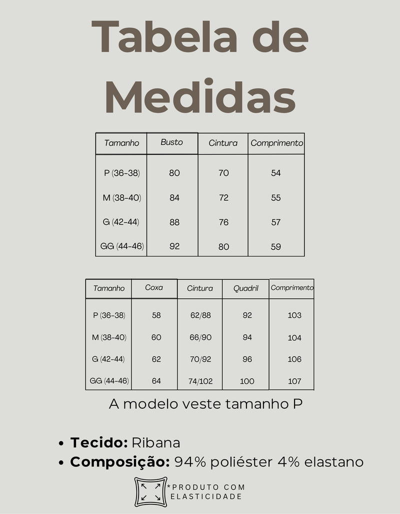 Tabela de Medidas