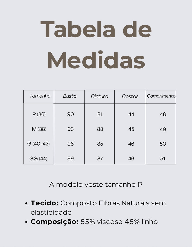 Tabela de Medidas