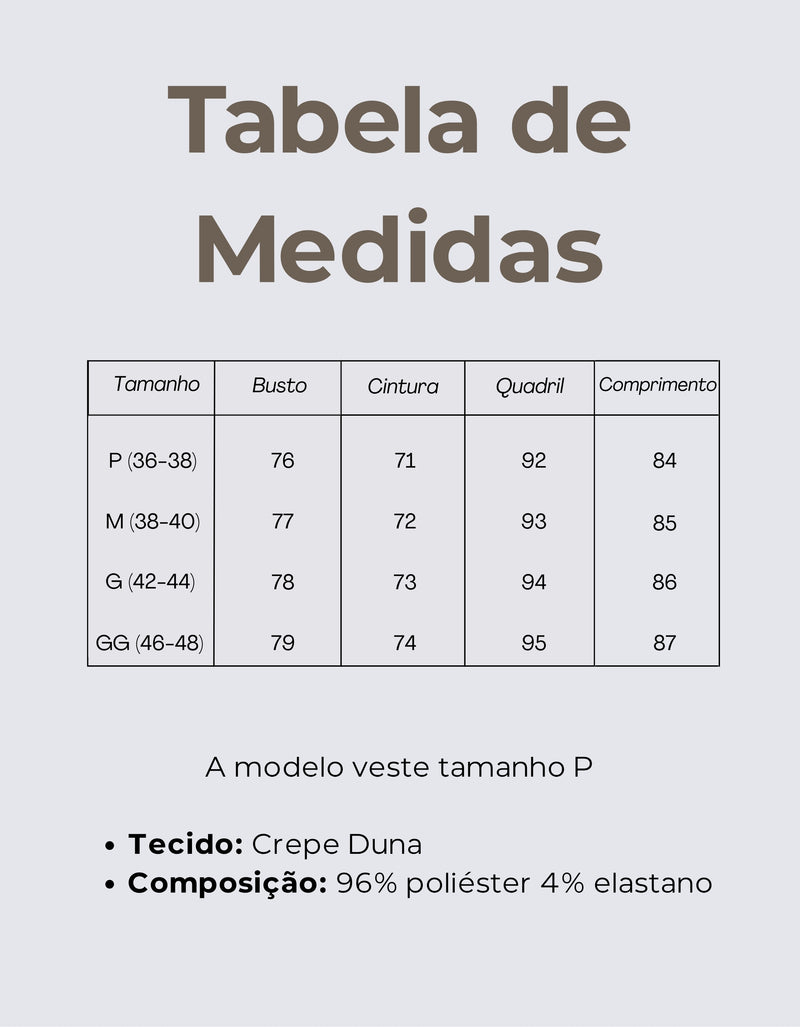 Tabela de Medidas