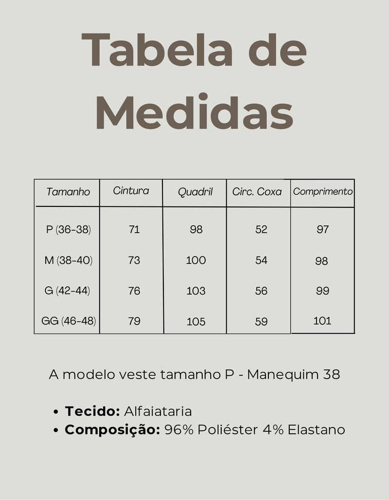 Tabela de Medidas