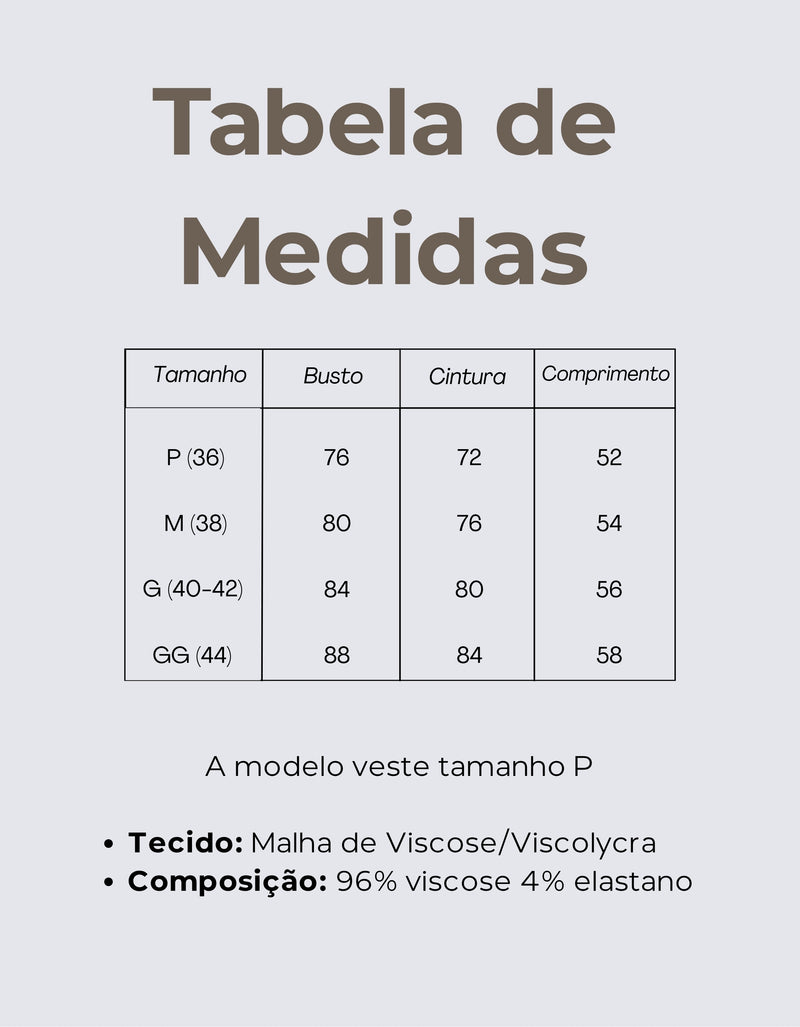 Tabela de Medidas
