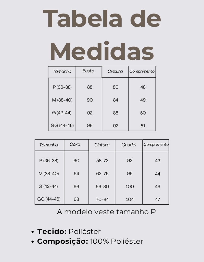Tabela de Medidas