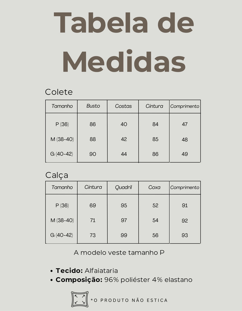 Tabela de Medidas