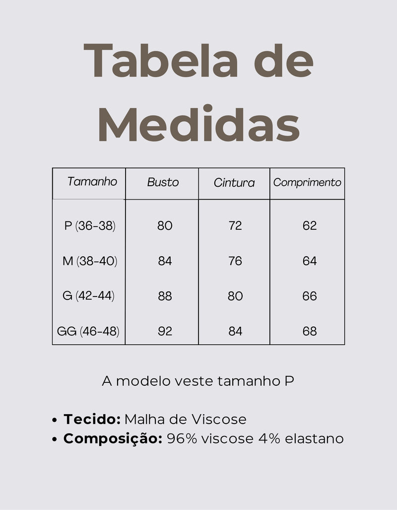 Tabela de Medidas