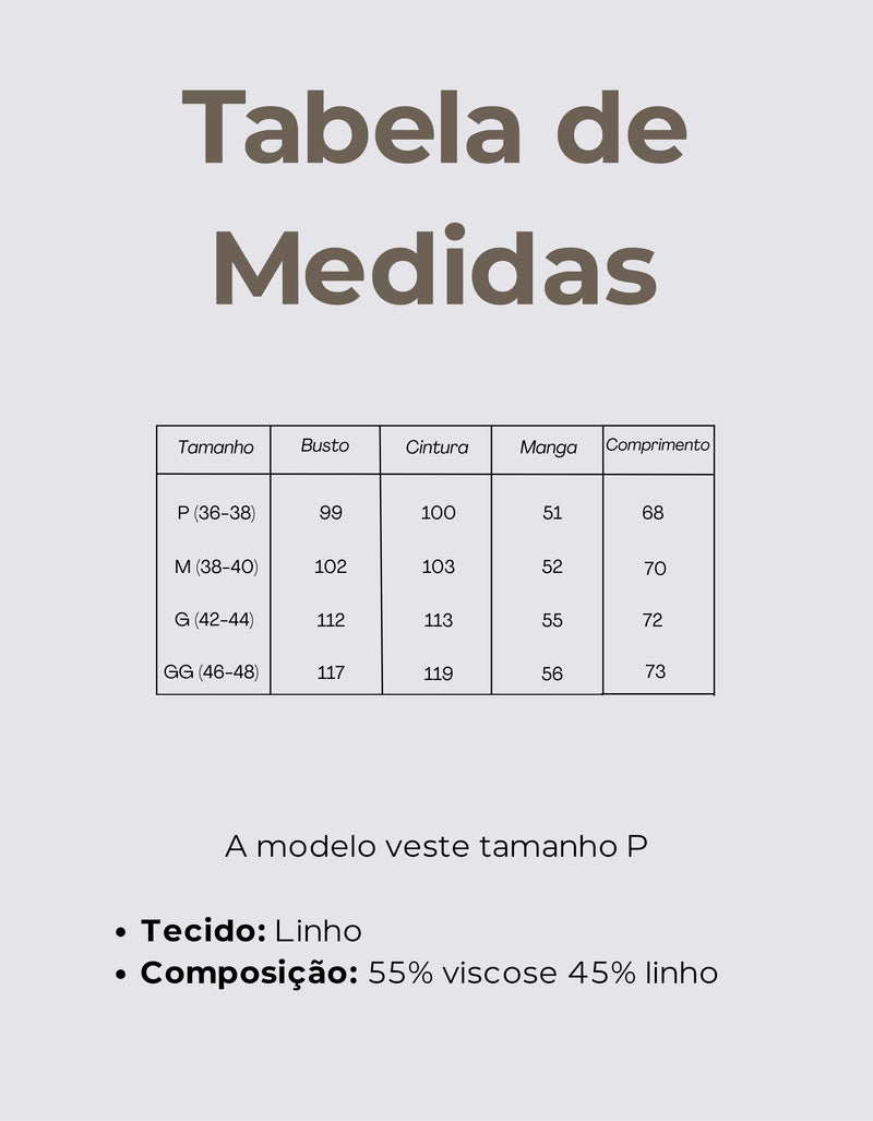 Tabela de Medidas