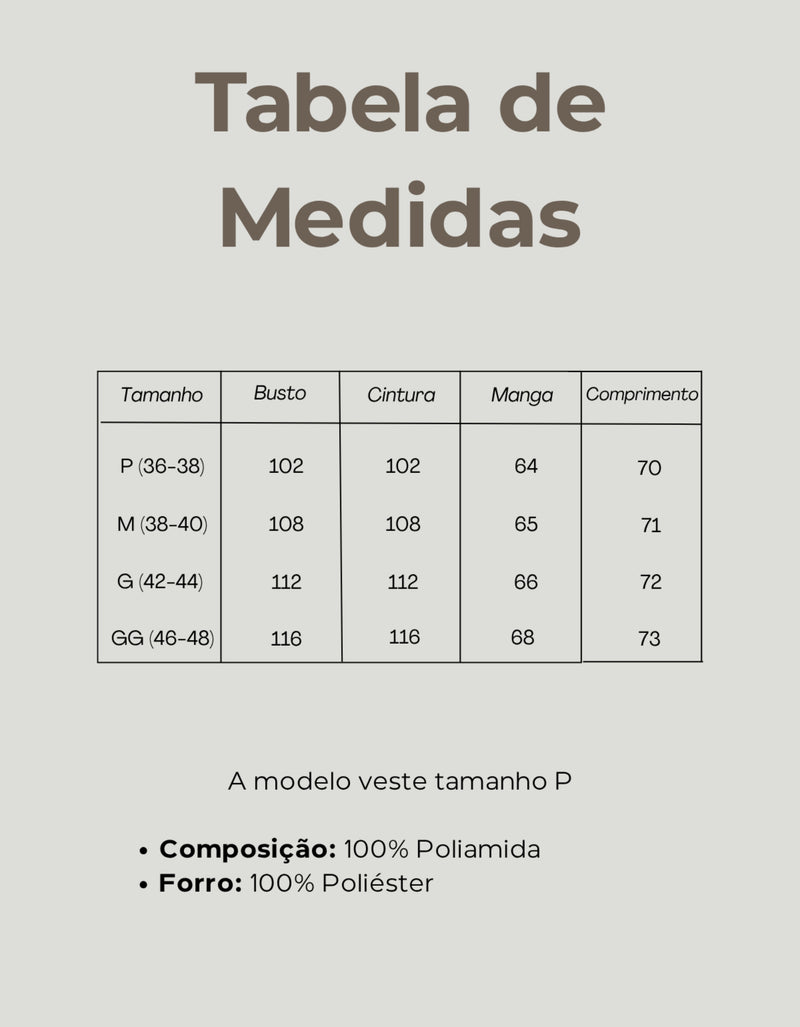 Tabela de Medidas