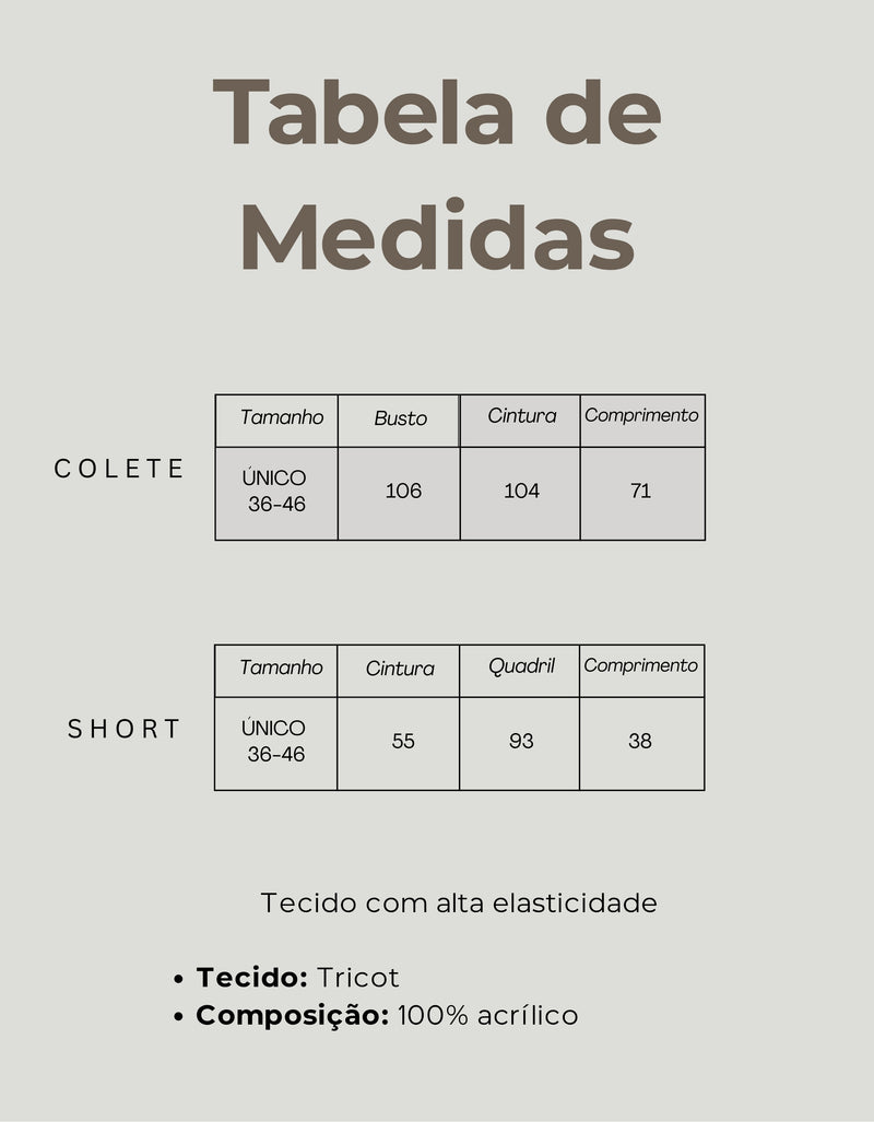 Tabela de Medidas