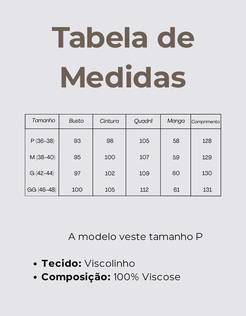 Tabela de Medidas