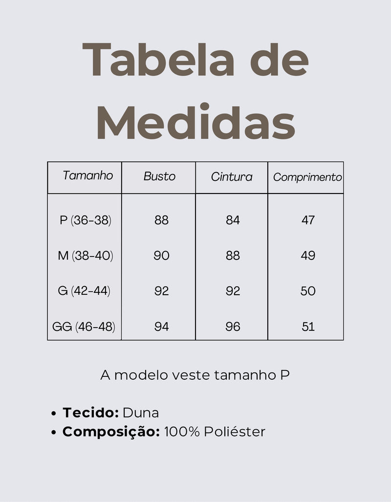 Tabela de Medidas