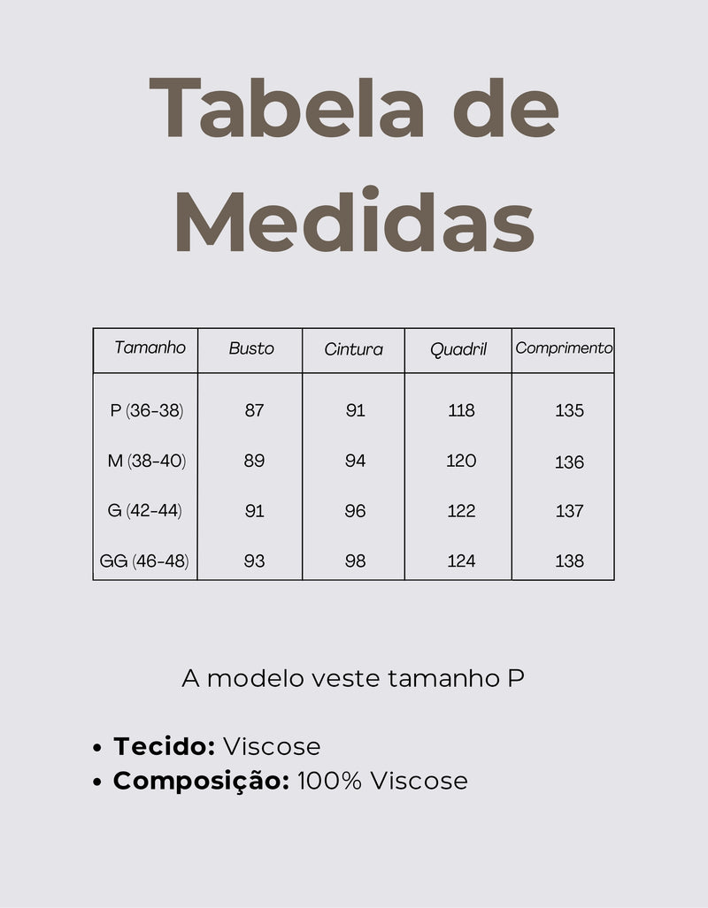 Tabela de Medidas