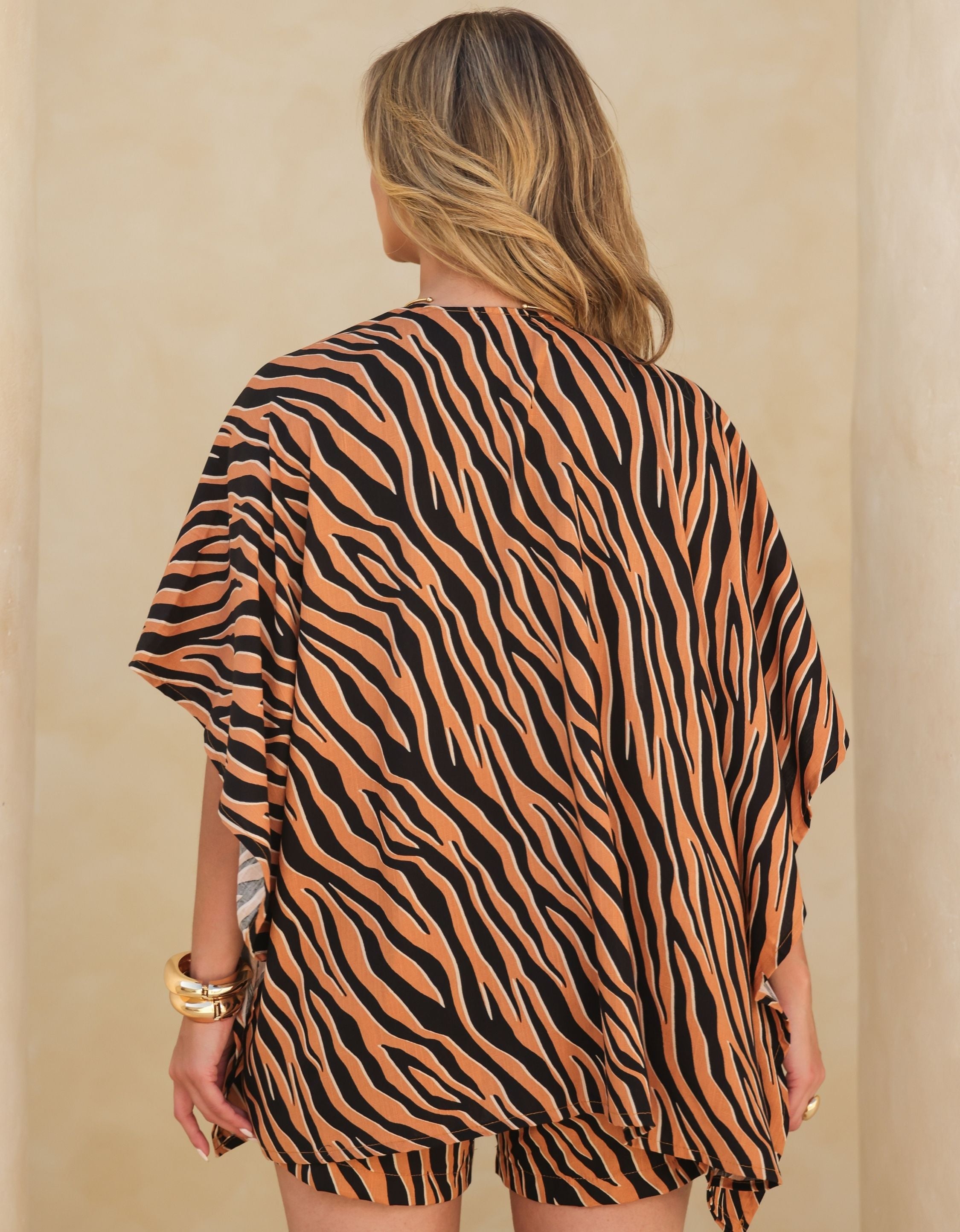 Conjunto Verão Kimono e Short em Viscose