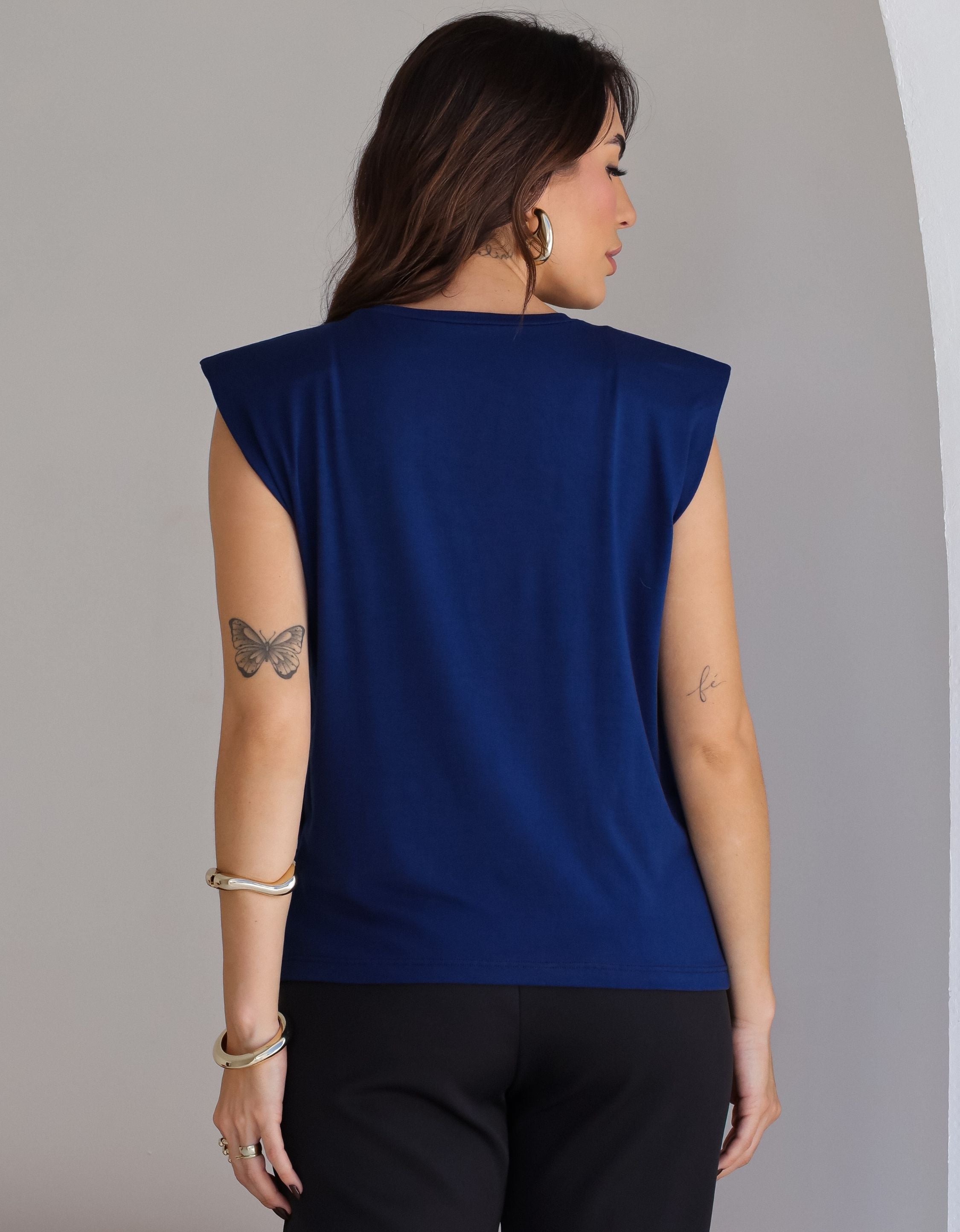 Blusa Muscle Tee com Ombreiras
