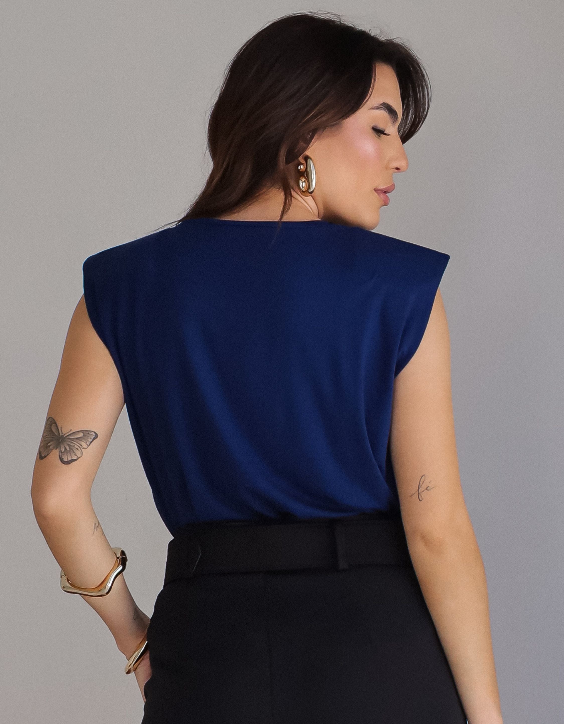 Blusa Muscle Tee com Ombreiras