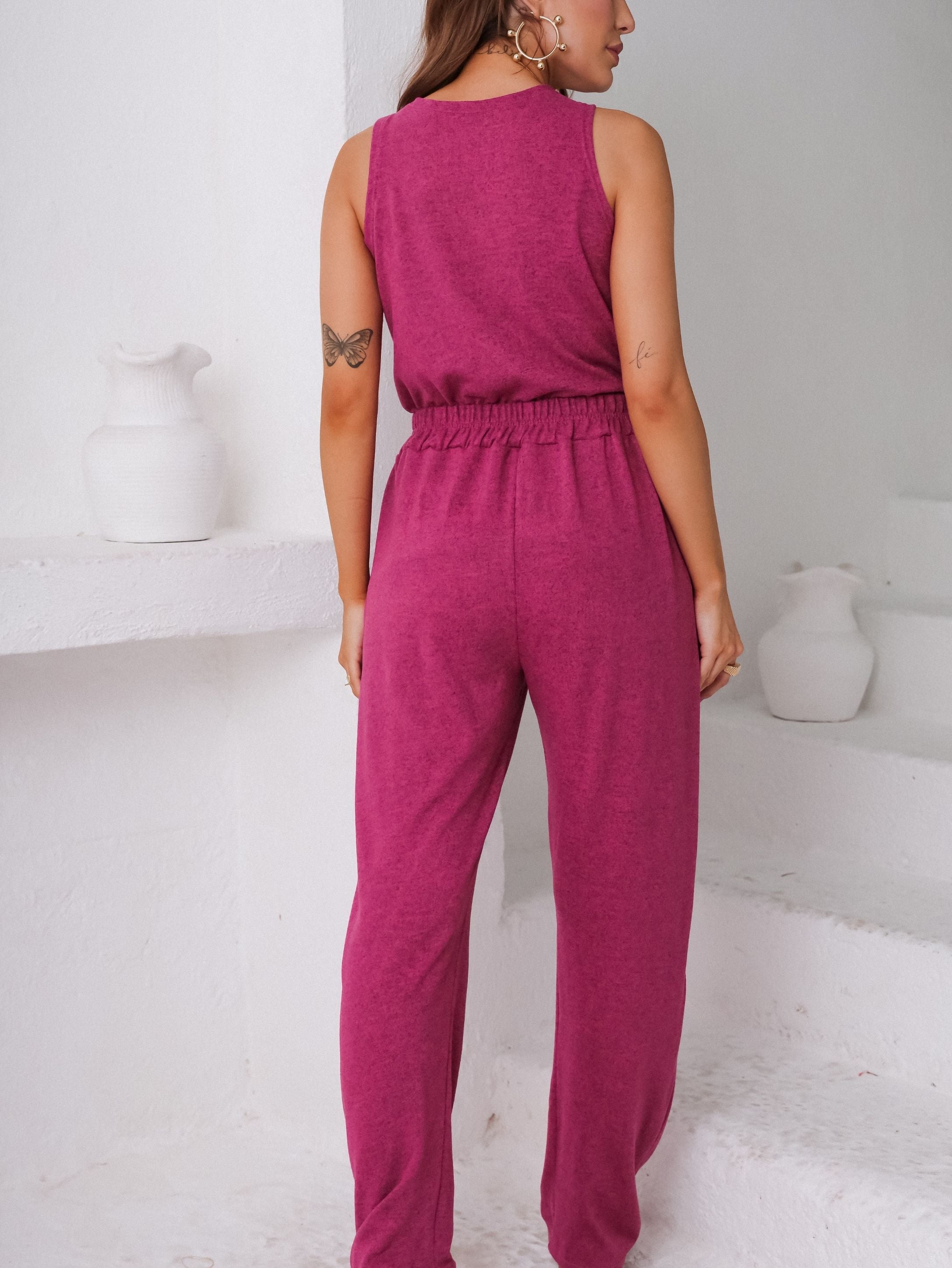 Conjunto Malha de Tricot Três Peças