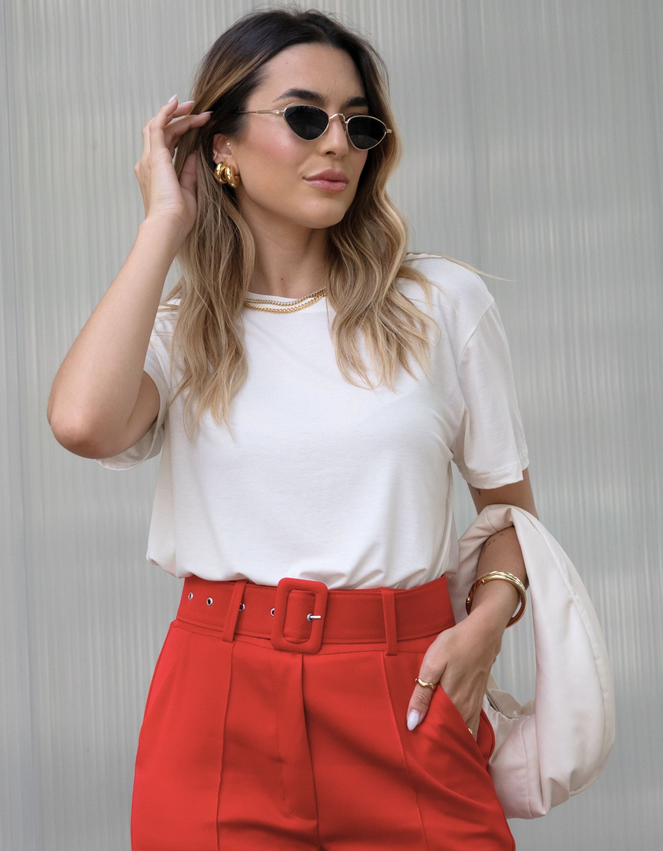 Blusa Malha de Viscose Gola Canoa