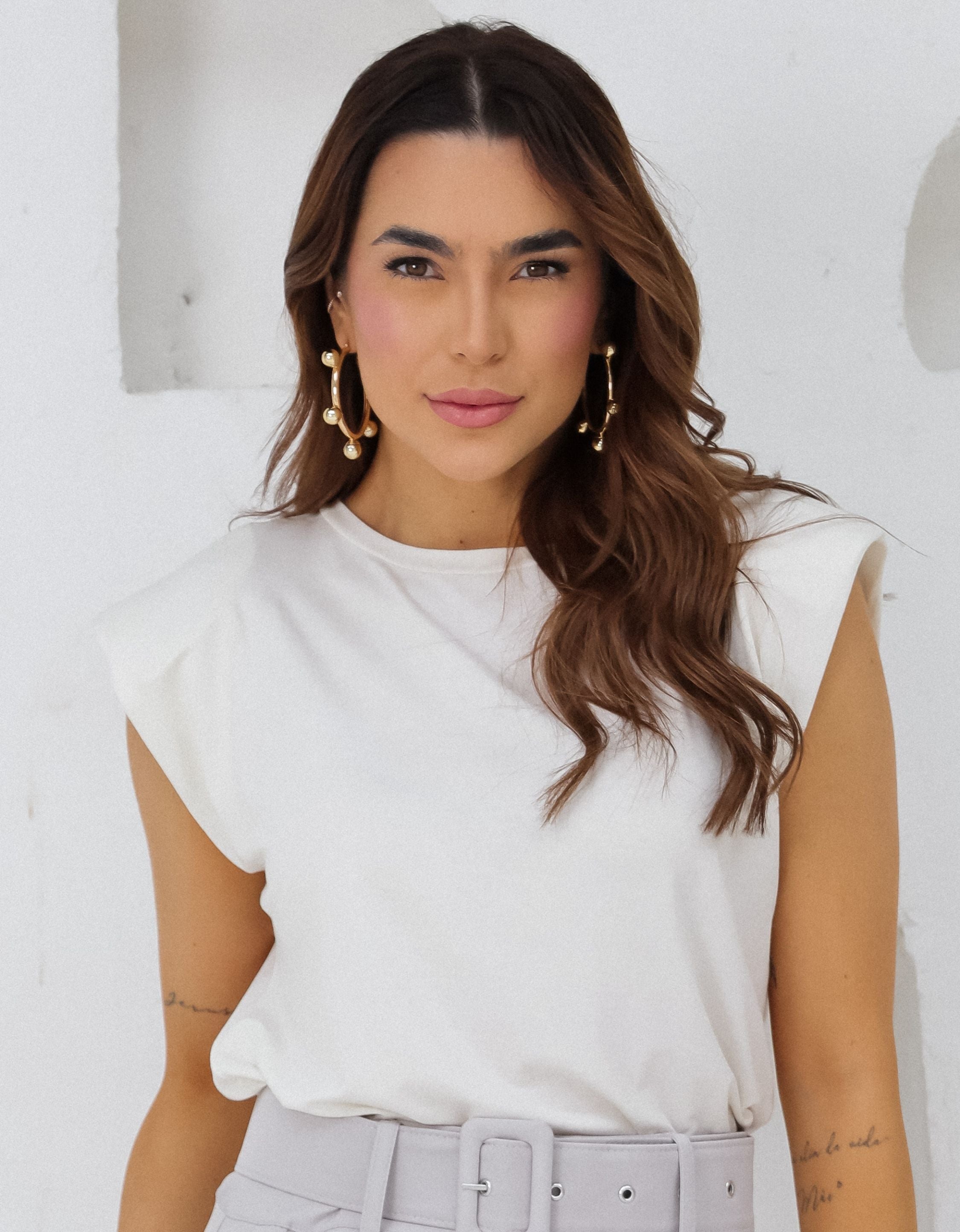 Blusa Muscle Tee com Ombreiras