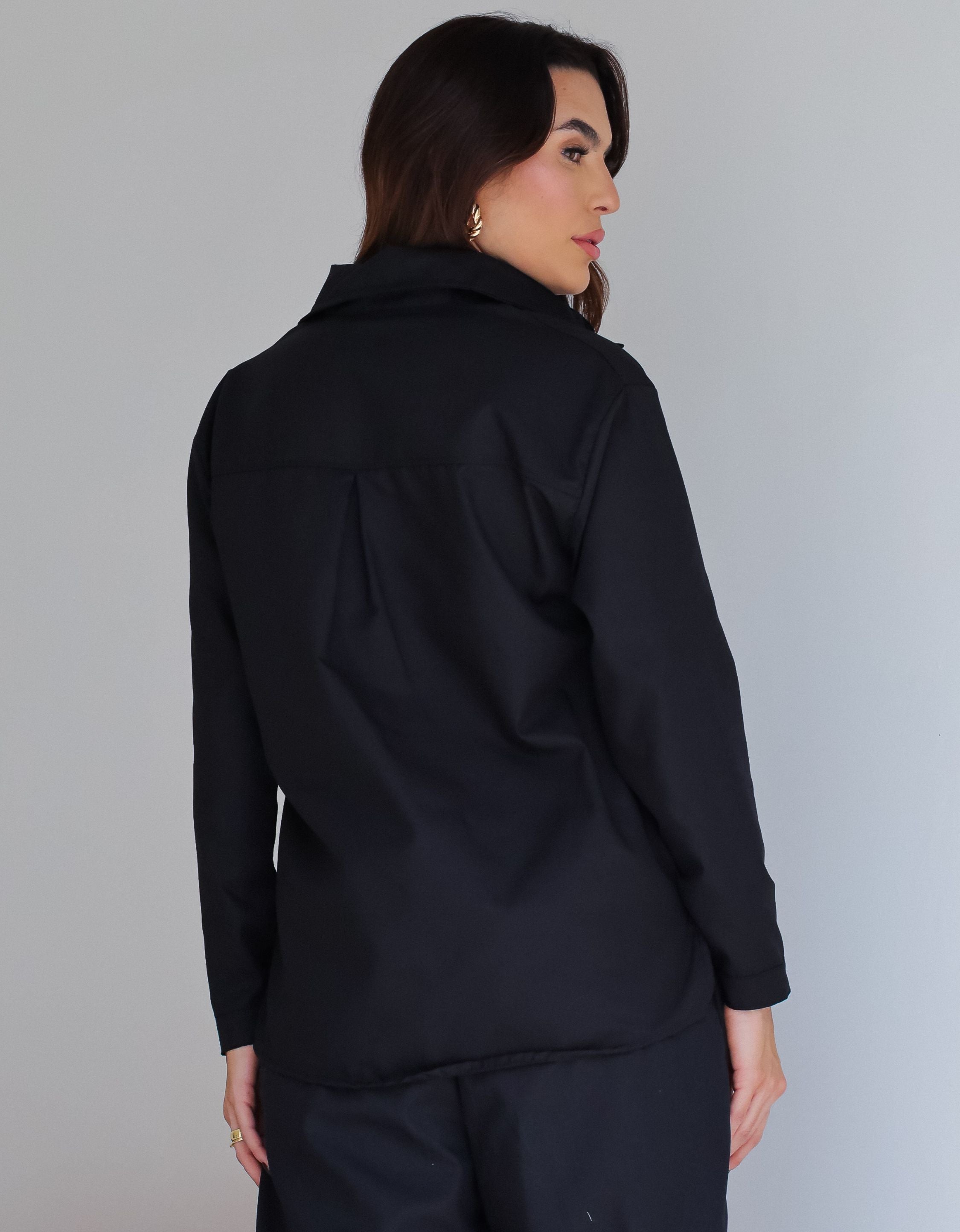 Camisa Oversized em Tricoline