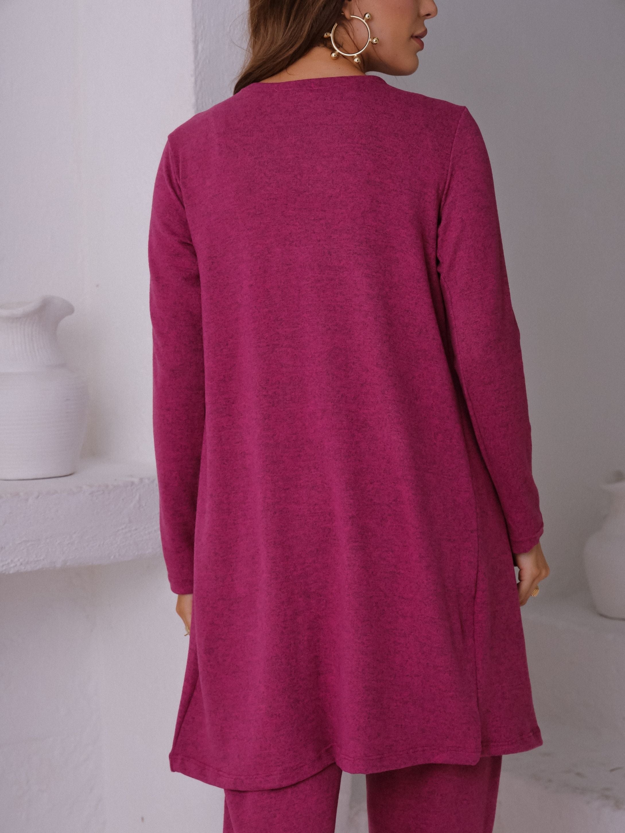Conjunto Malha de Tricot Três Peças