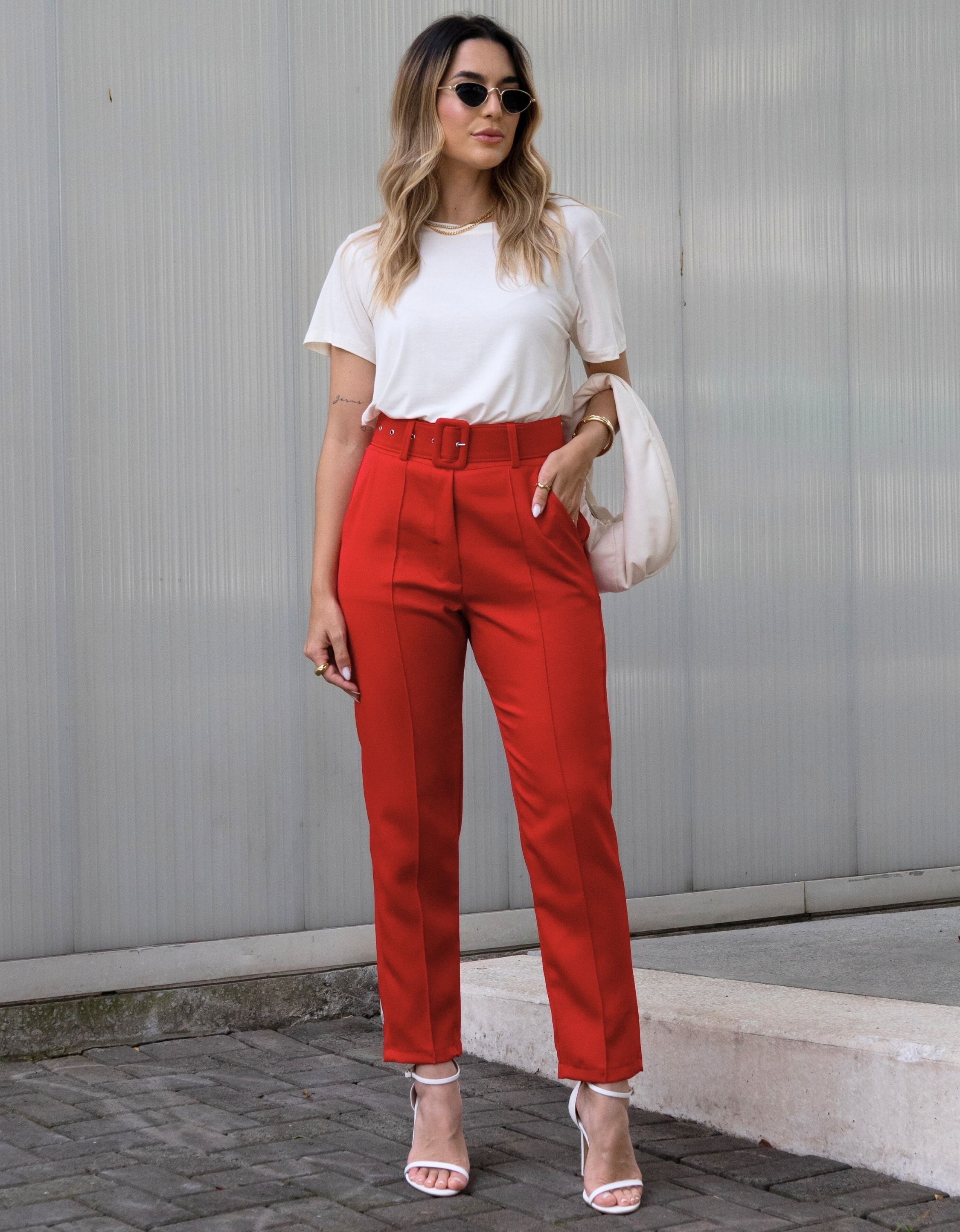 Blusa Malha de Viscose Gola Canoa