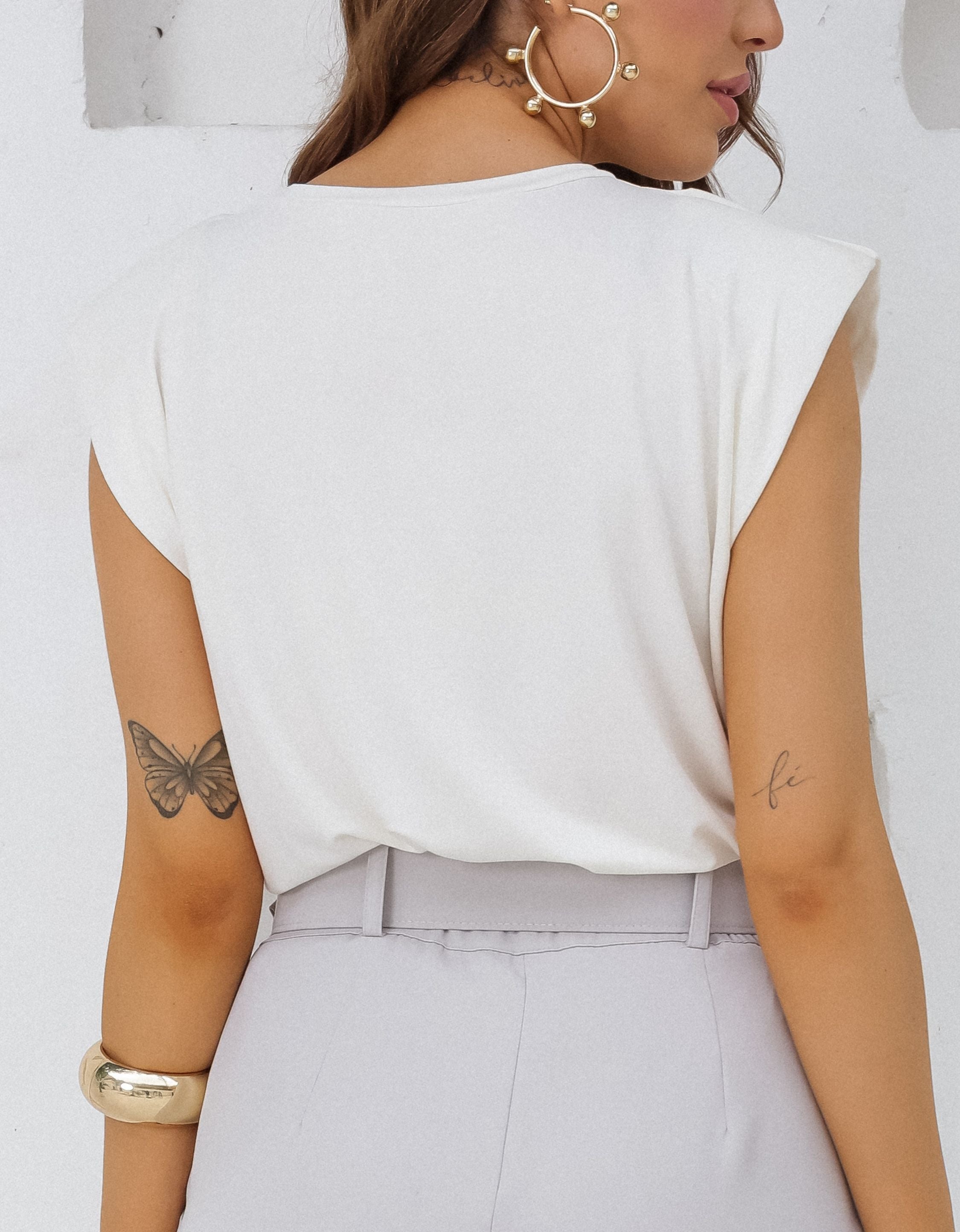 Blusa Muscle Tee com Ombreiras