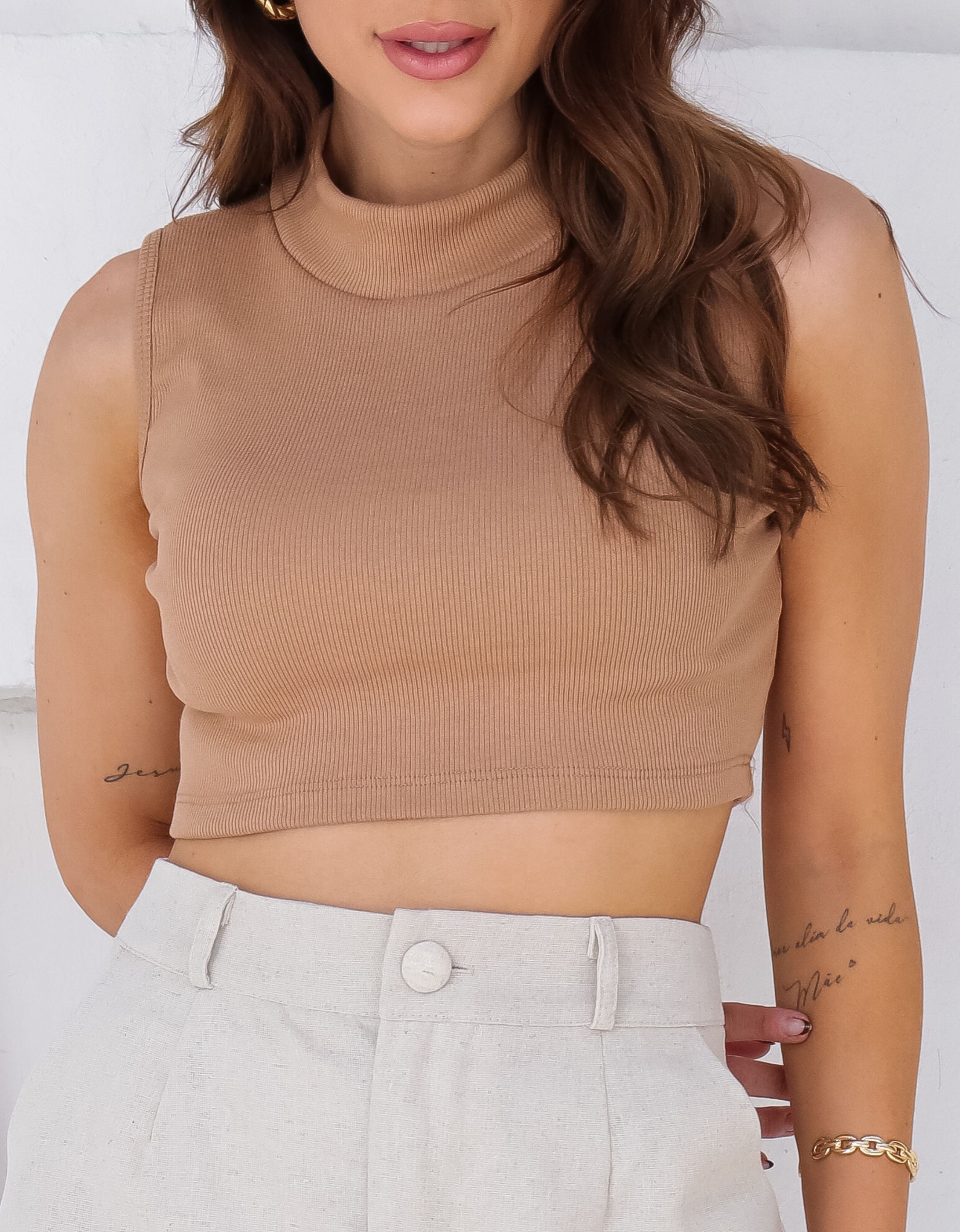Cropped Ribana Canelado