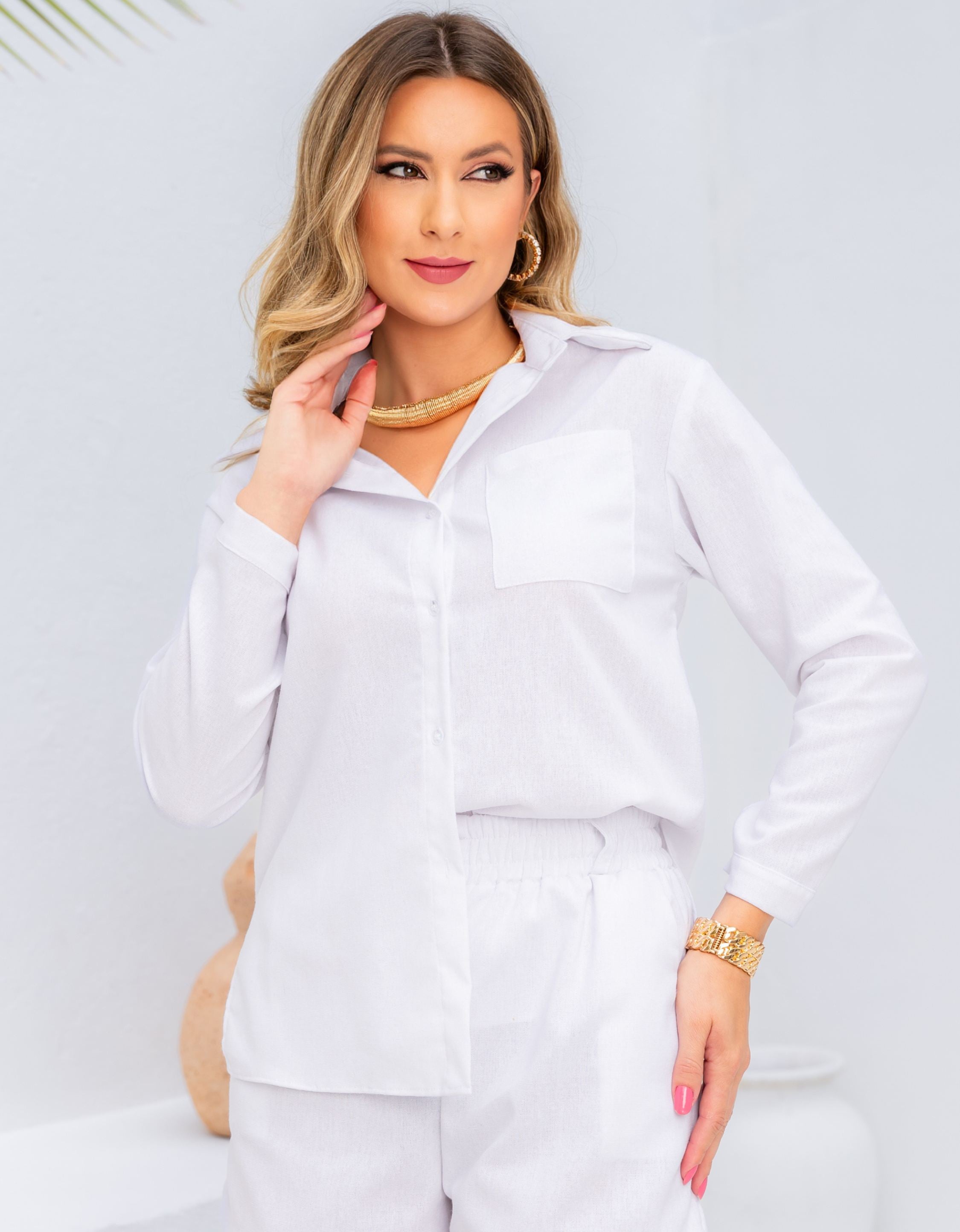 Camisa Oversized em Linho