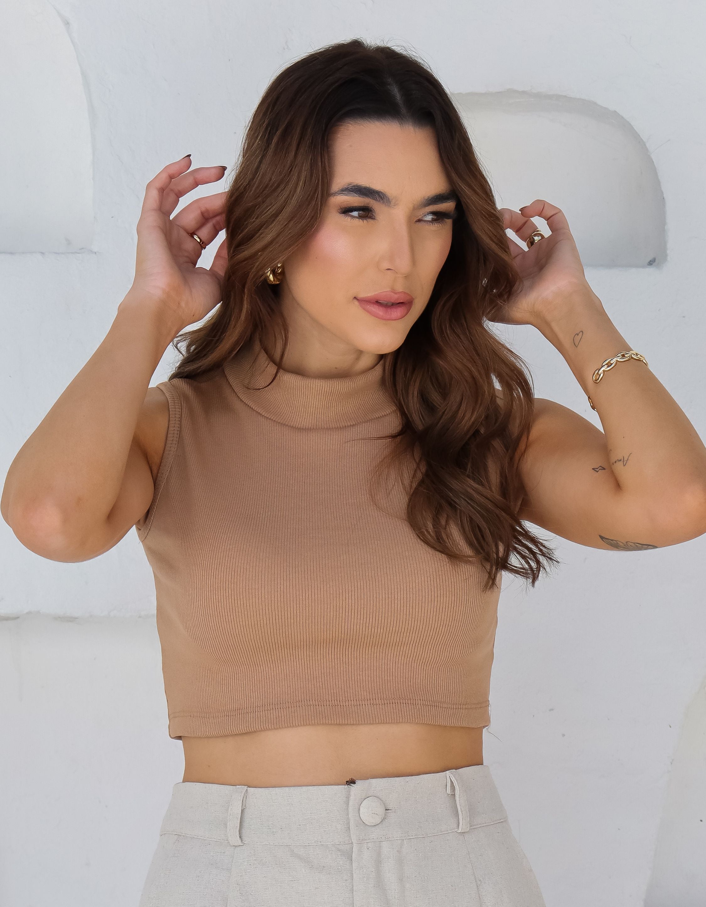Cropped Ribana Canelado