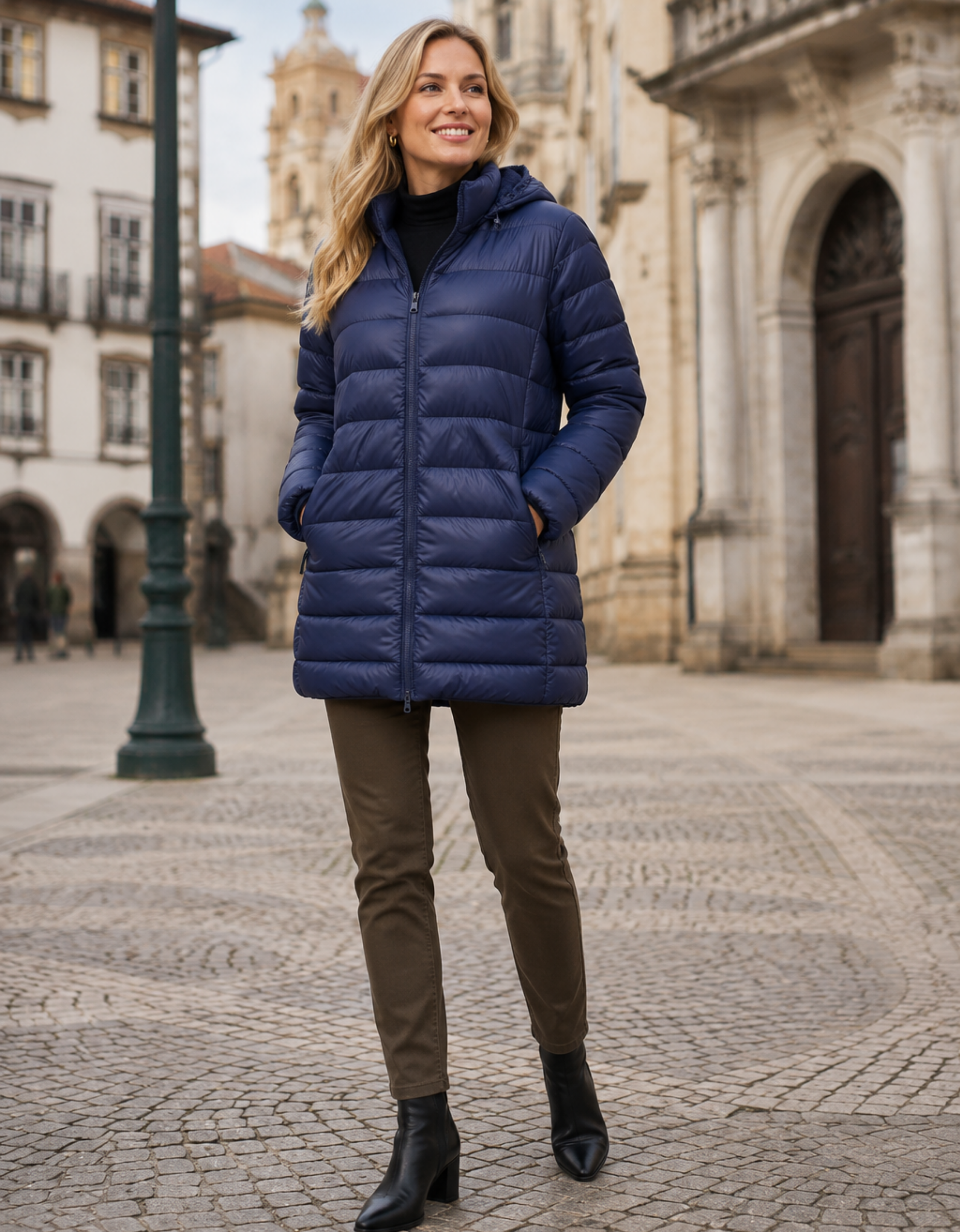 Jaqueta Puffer Bobojaco Peluciada Impermeável Térmica