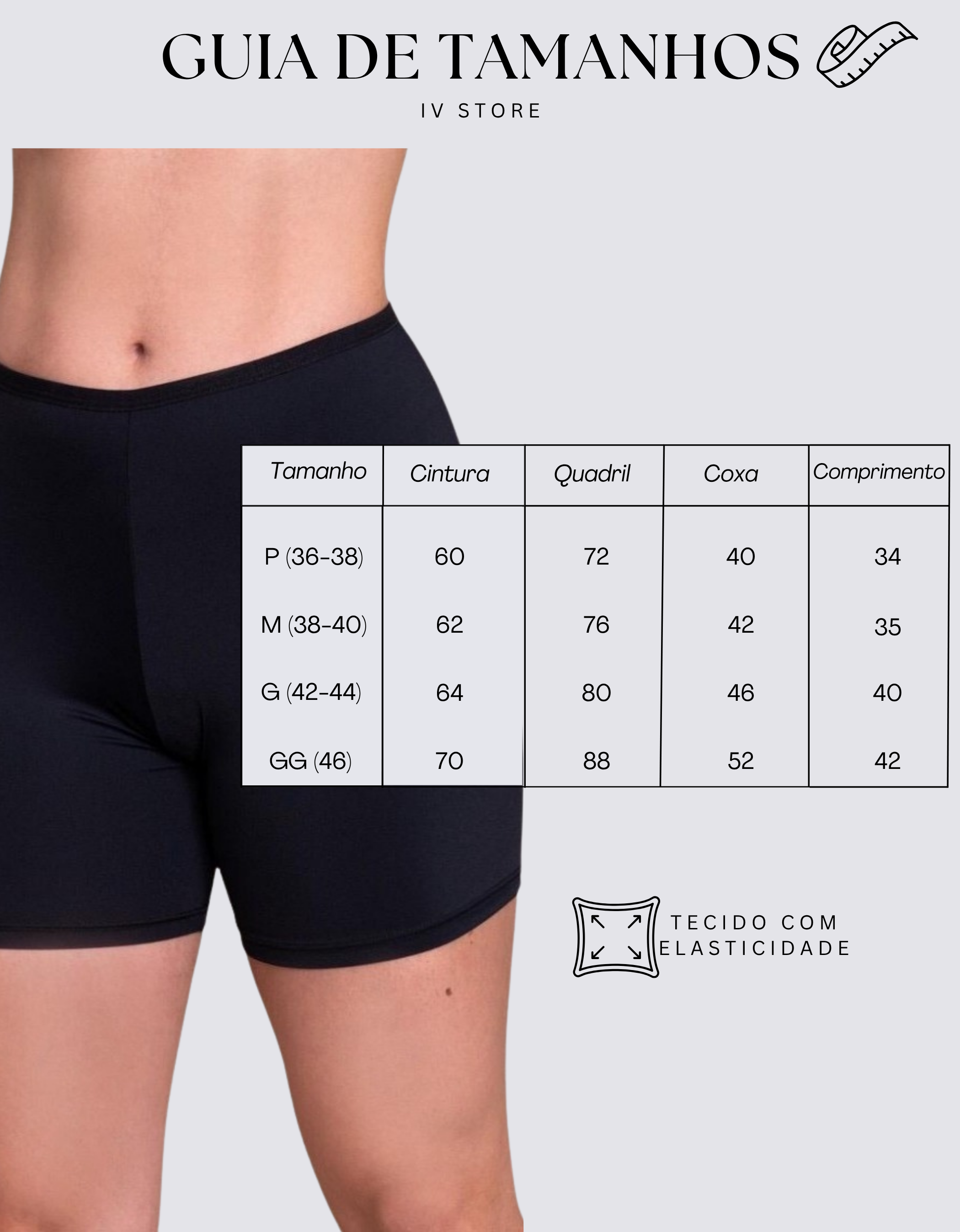 Short Segunda Pele Modeladora