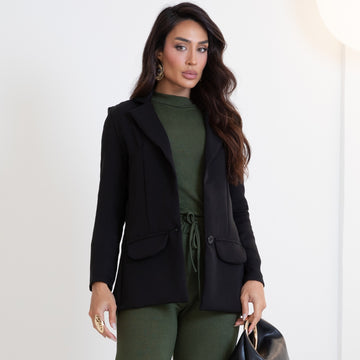 Blazer Alfaiataria Slim Acinturado