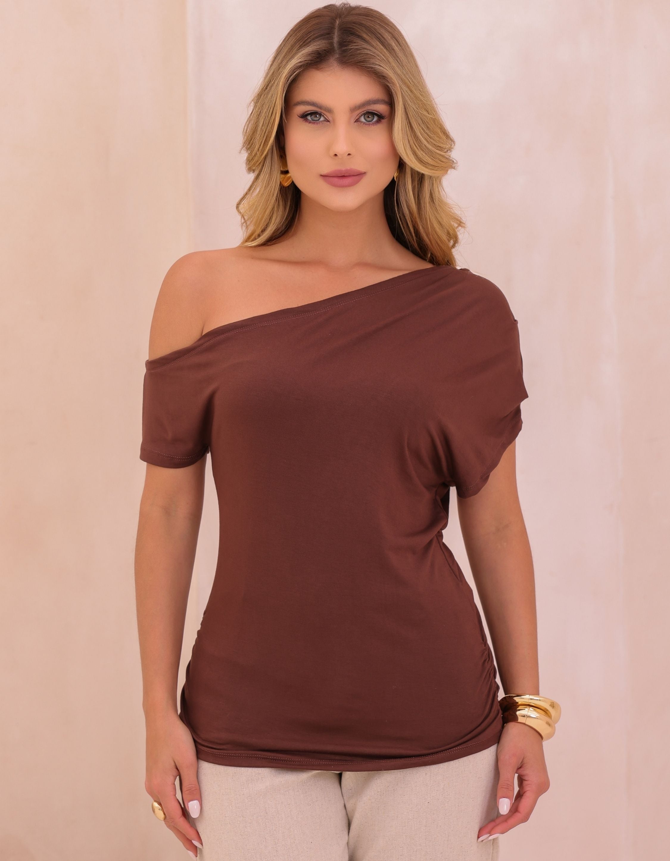 Blusa Malha de Viscose Nula Manca