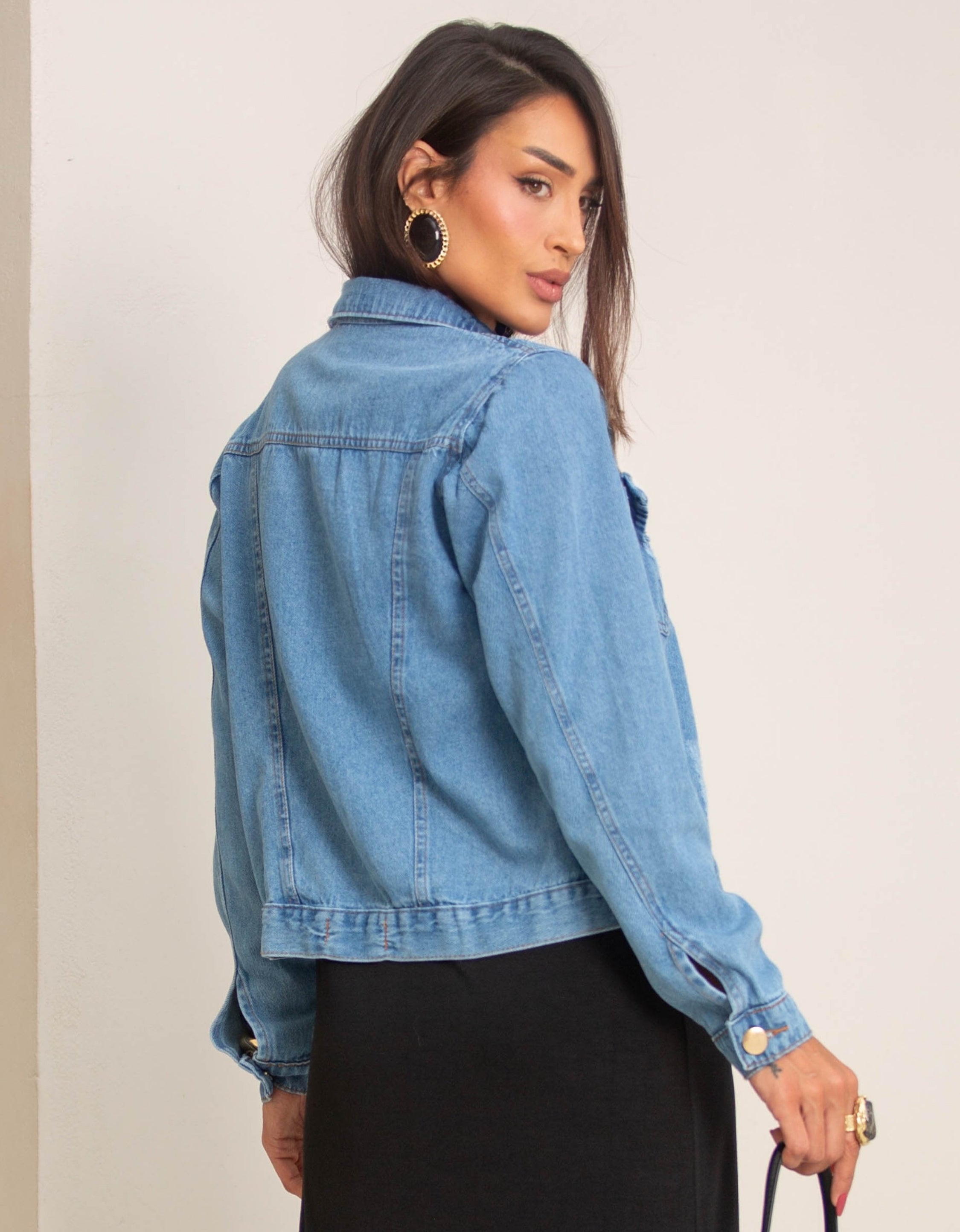 Jaqueta Jeans com Botões