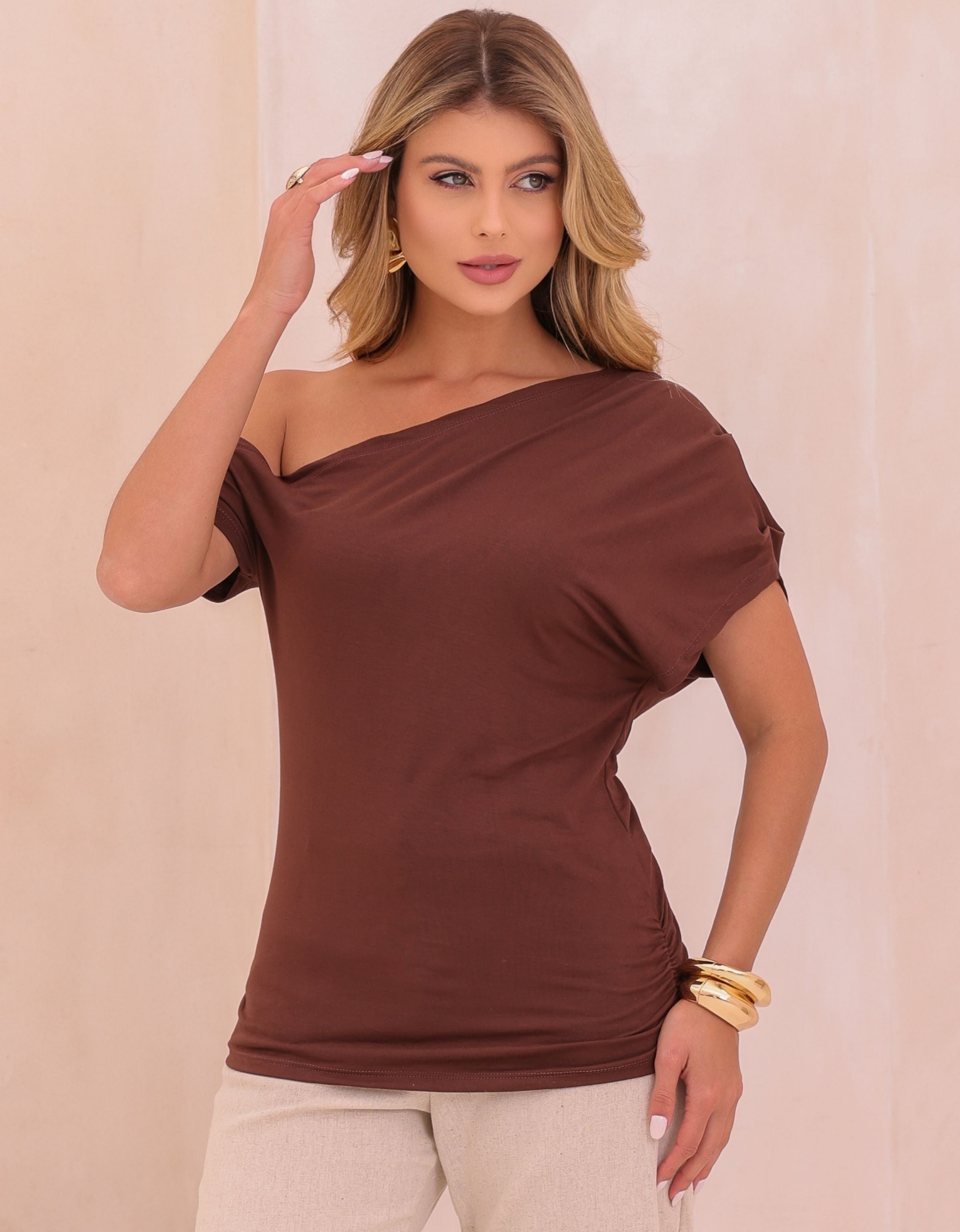 Blusa Malha de Viscose Nula Manca