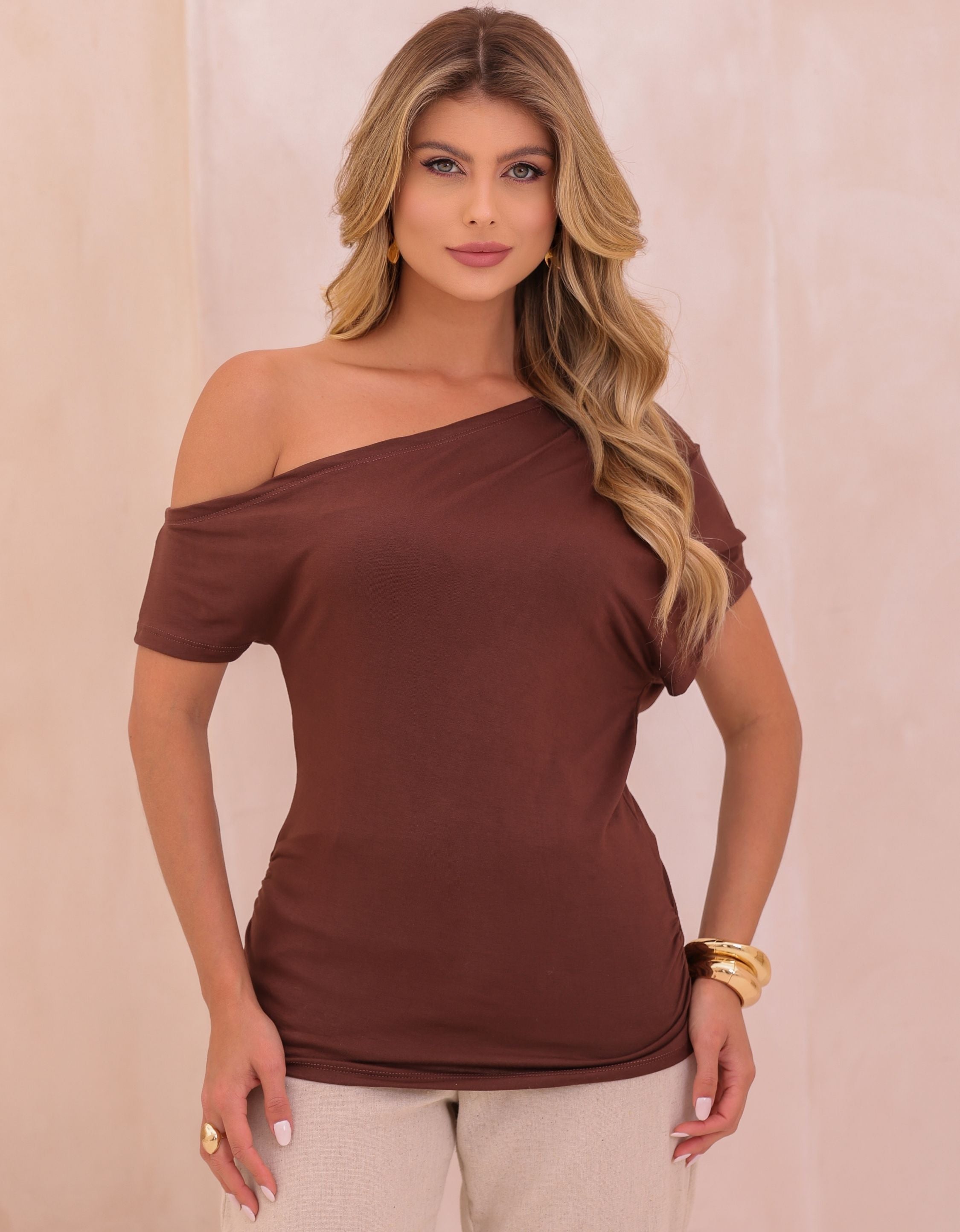 Blusa Malha de Viscose Nula Manca