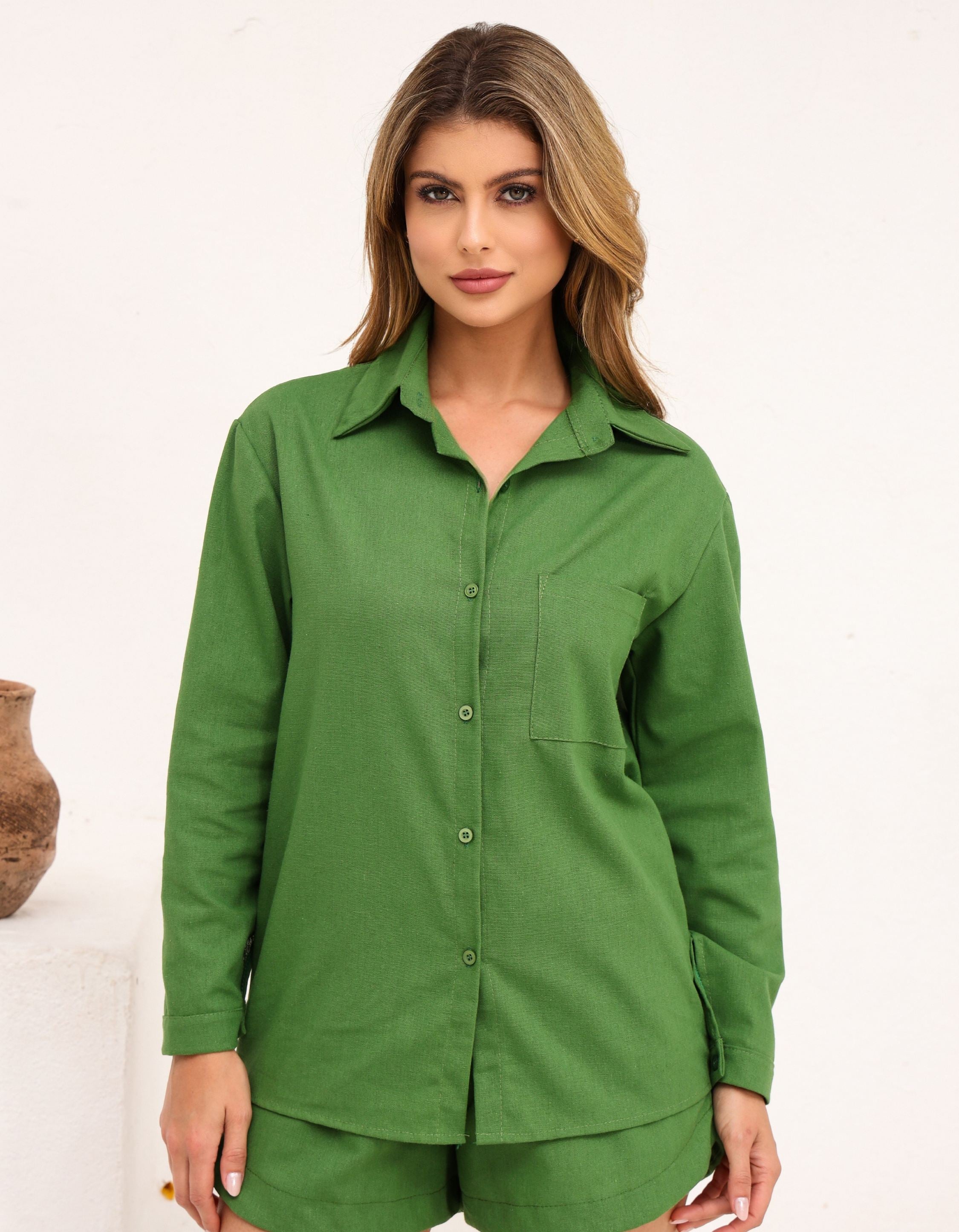 Camisa Oversized em Linho