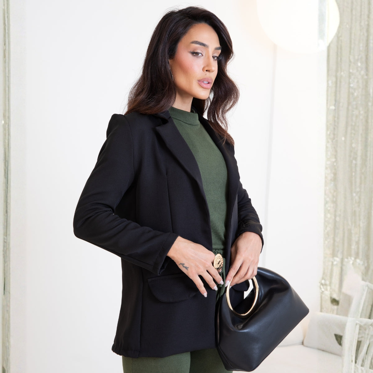 Blazer Alfaiataria Slim Acinturado
