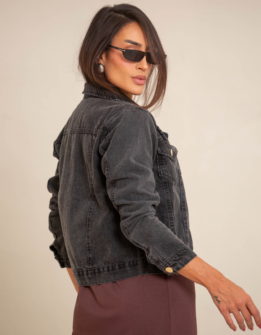 Jaqueta Jeans com Botões