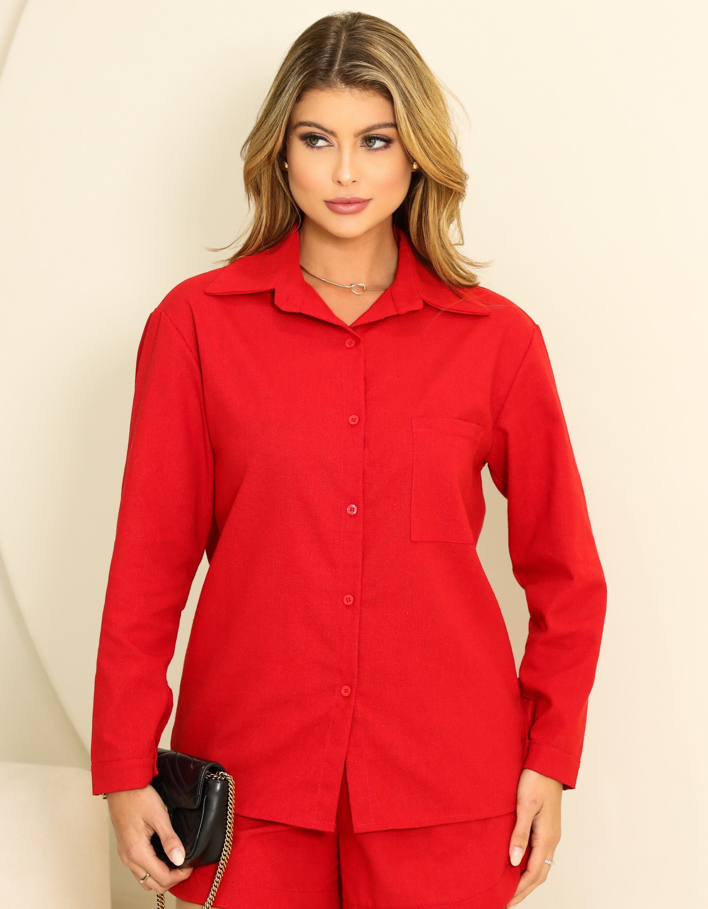Camisa Oversized em Linho