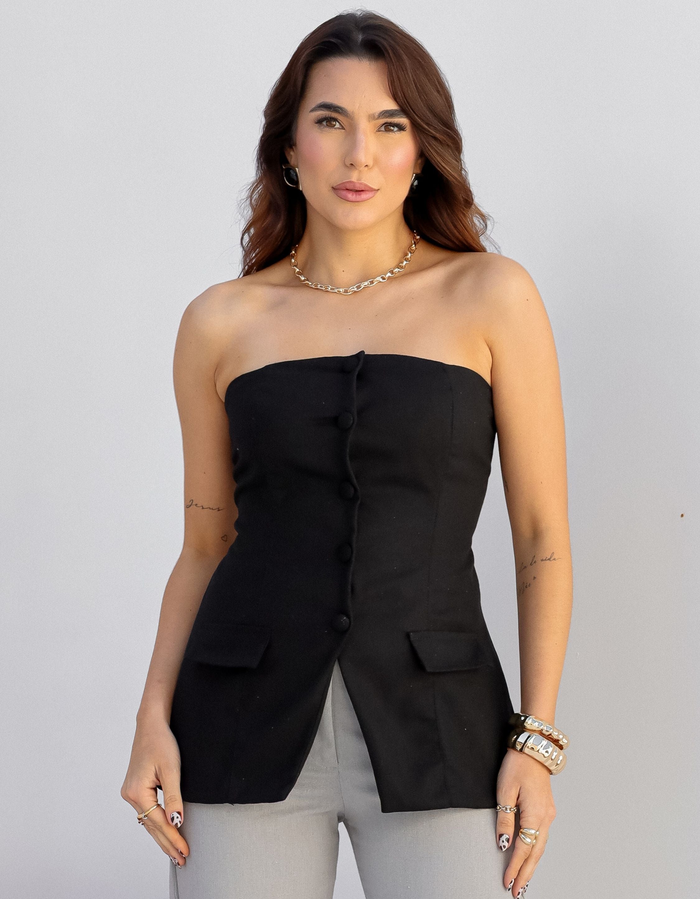 Blusa Tomara Que Caia em Linho