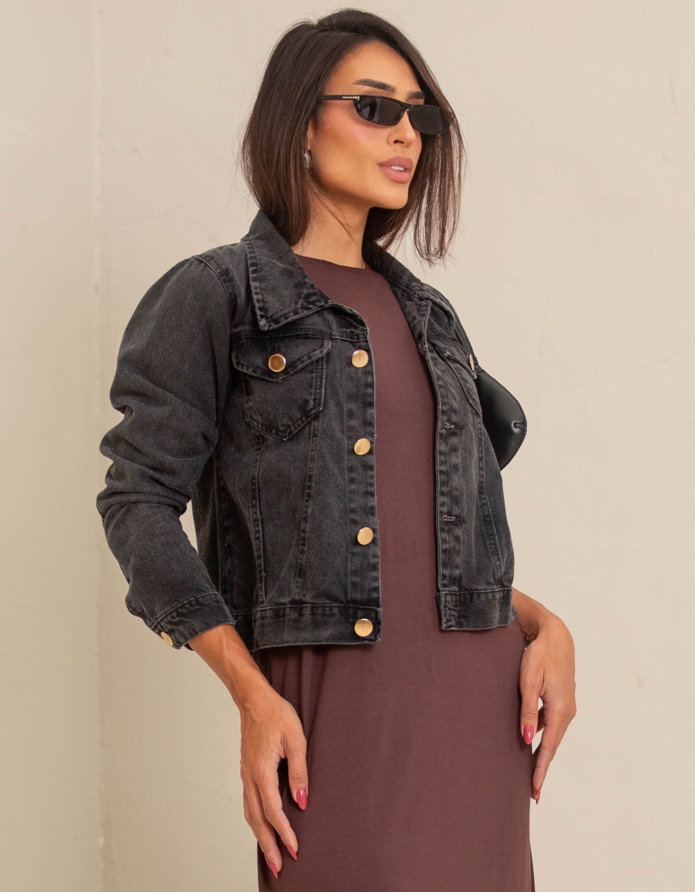 Jaqueta Jeans com Botões