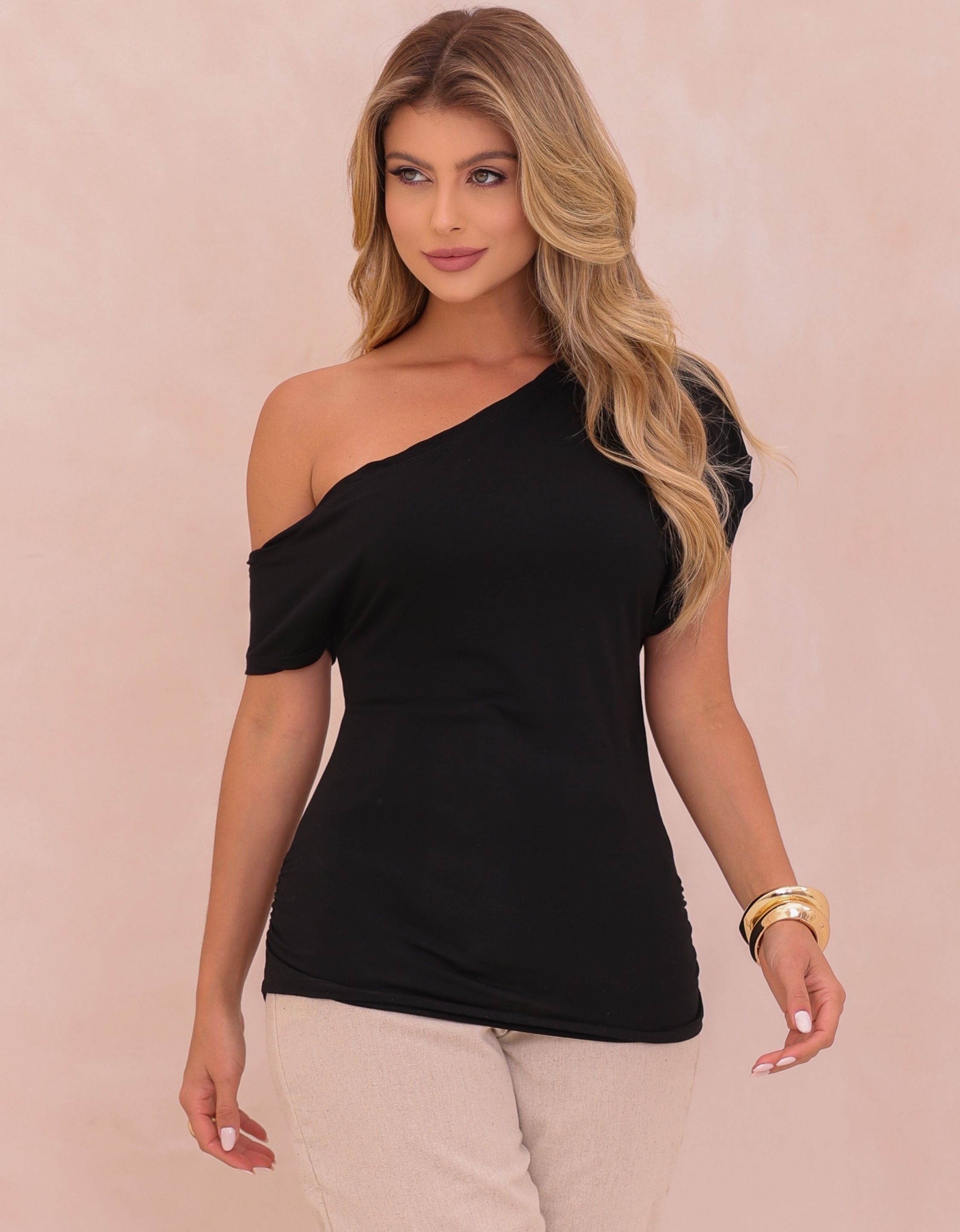 Blusa Malha de Viscose Nula Manca