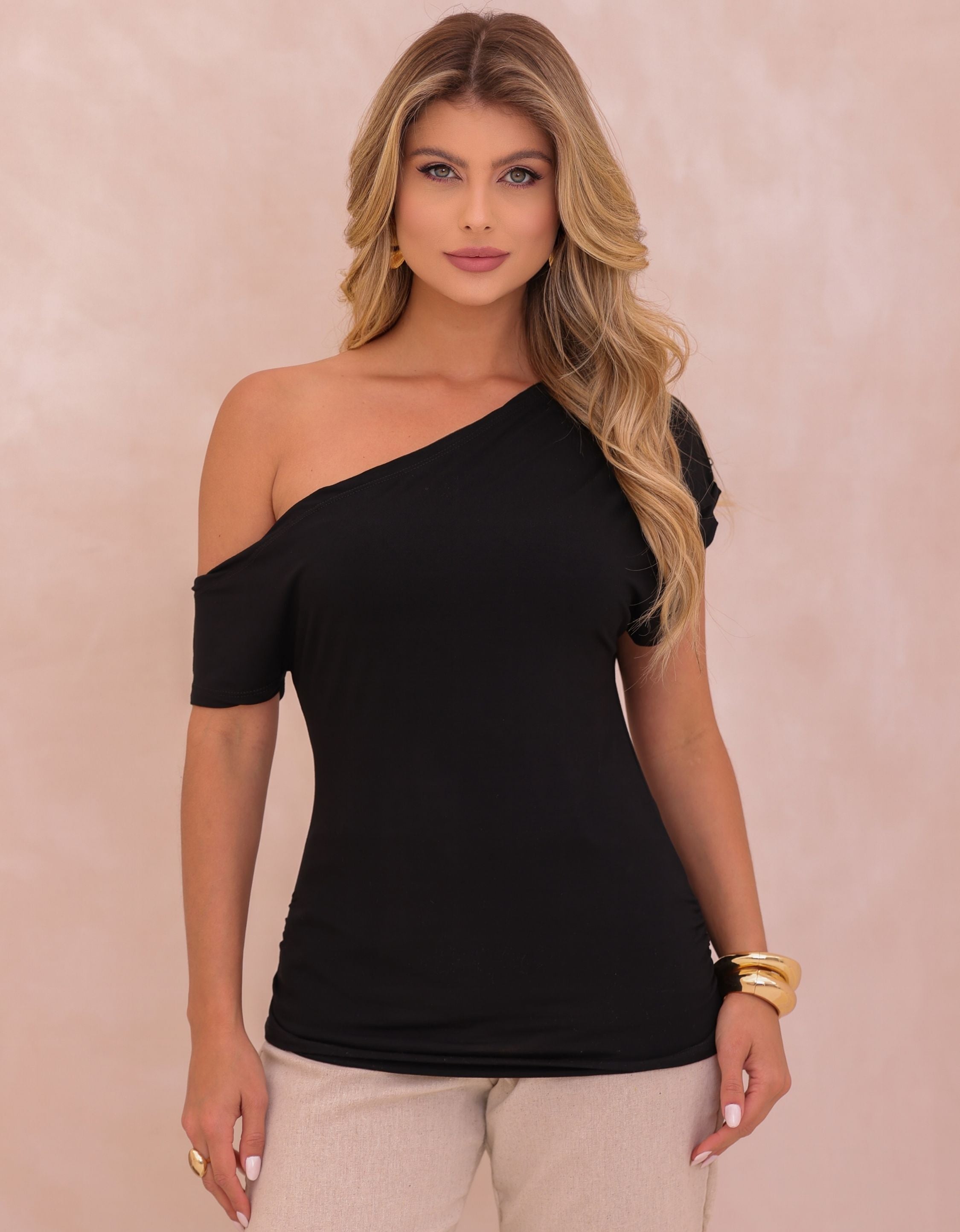Blusa Malha de Viscose Nula Manca