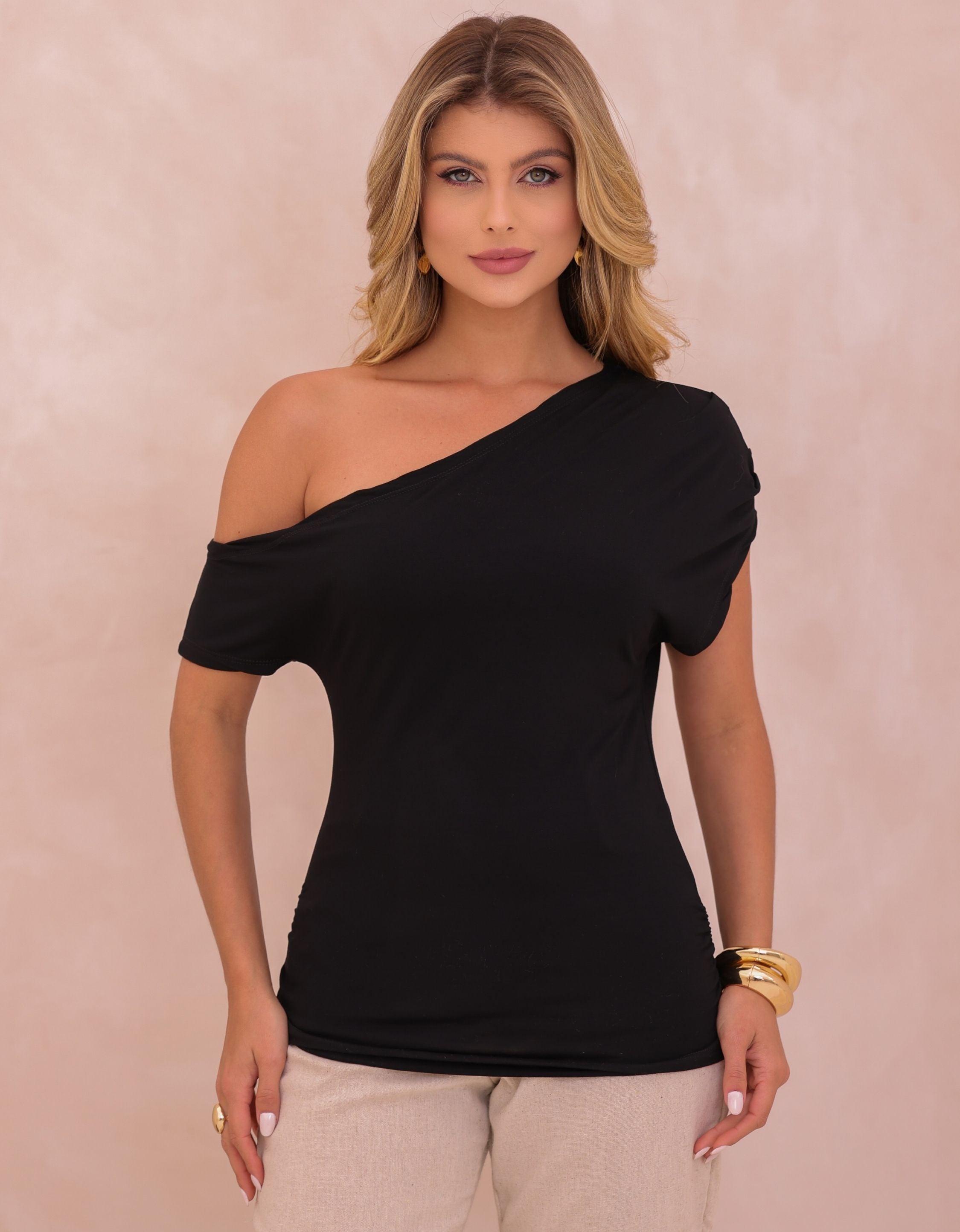 Blusa Malha de Viscose Nula Manca