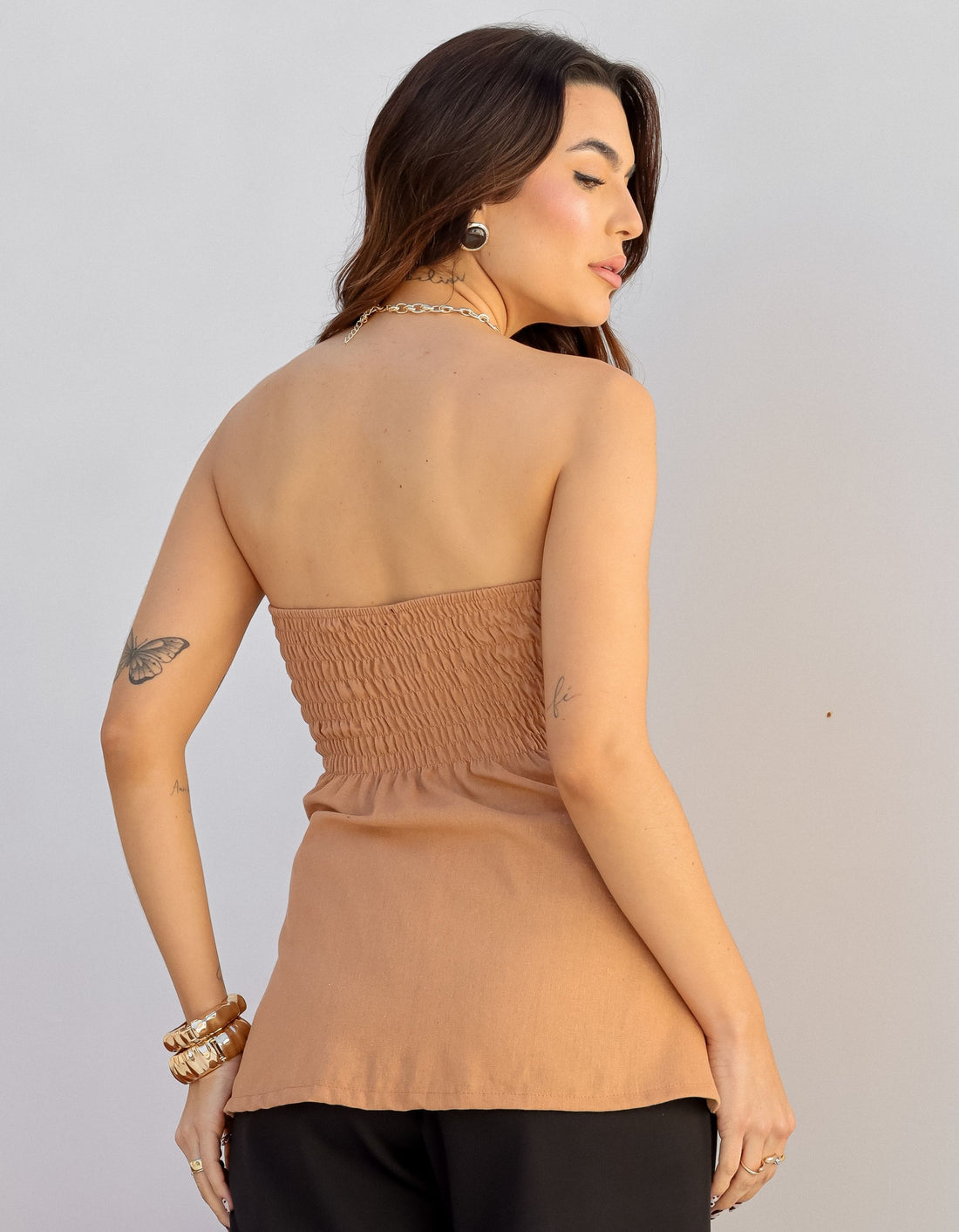 Blusa Tomara Que Caia em Linho
