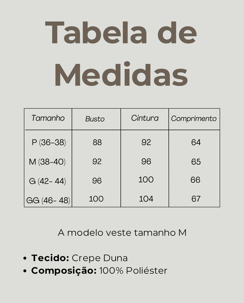 Tabela de Medidas